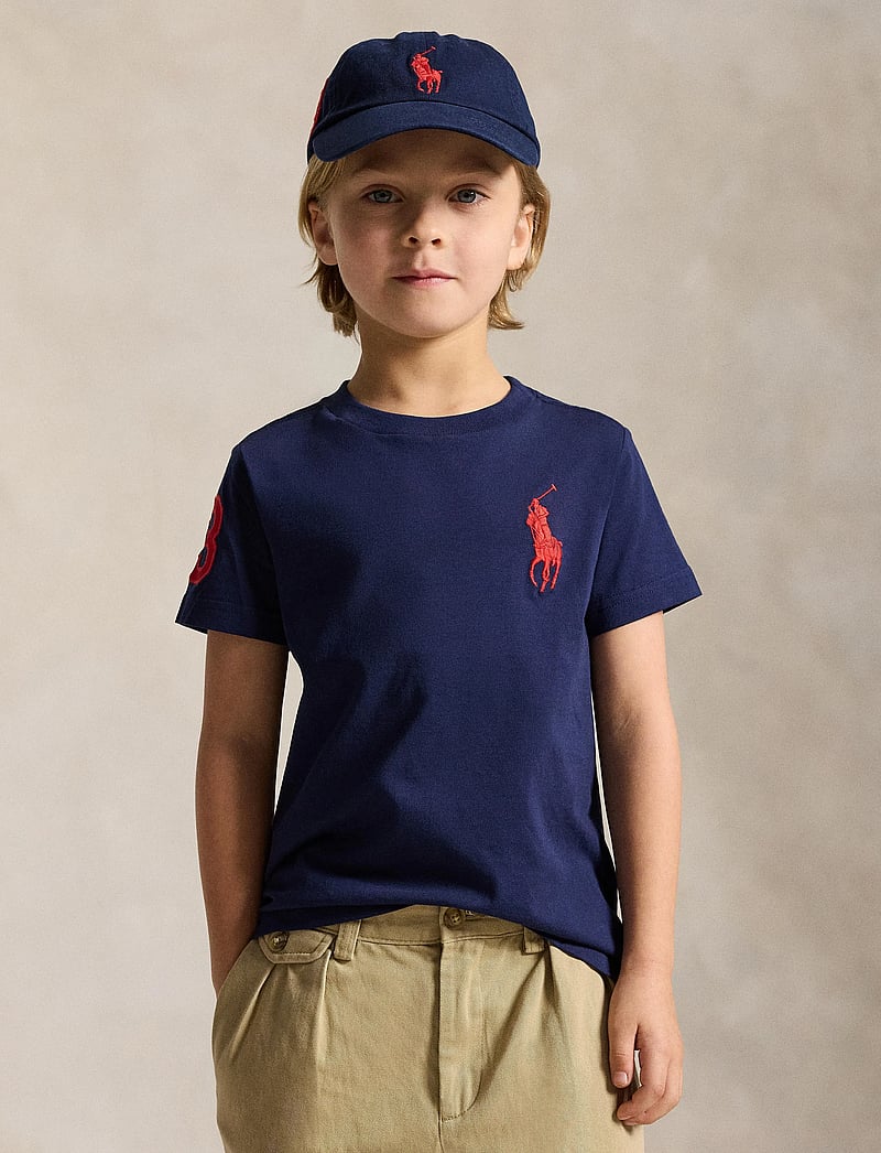 Ralph Lauren Kids - Big Pony Cotton Jersey Tee - short-sleeved t-shirts - refined navy/c387 - 3