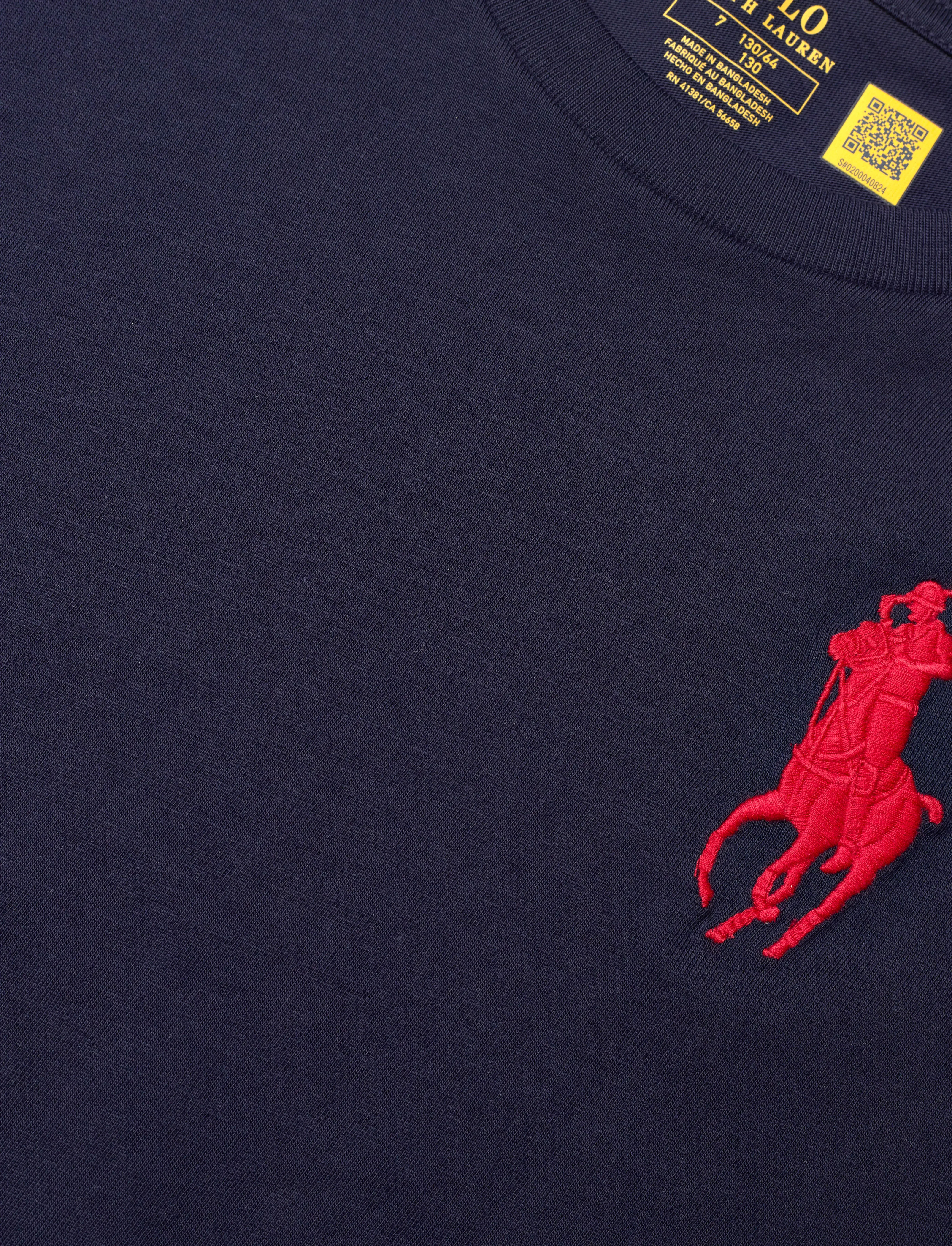 Ralph Lauren Kids - Big Pony Cotton Jersey Tee - short-sleeved t-shirts - refined navy/c387 - 4