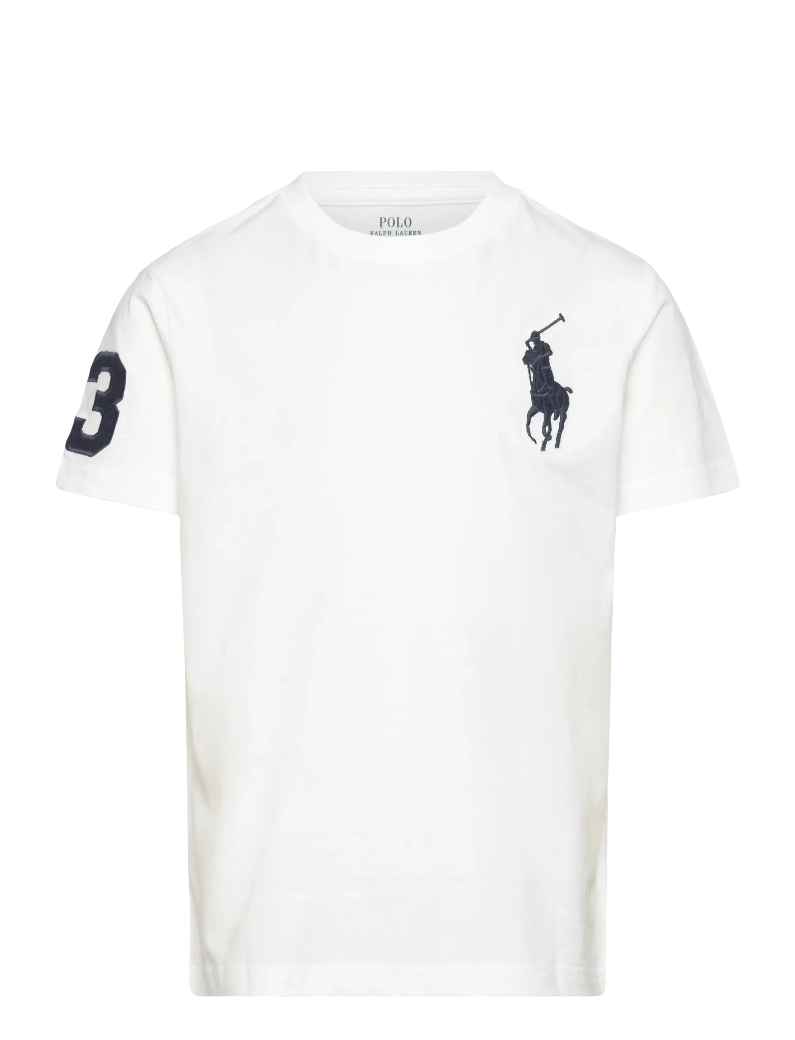 Ralph Lauren Kids 26/1 JERSEY-SS CN-TP-TSH - Shop by size - WHITE/C7996 / white