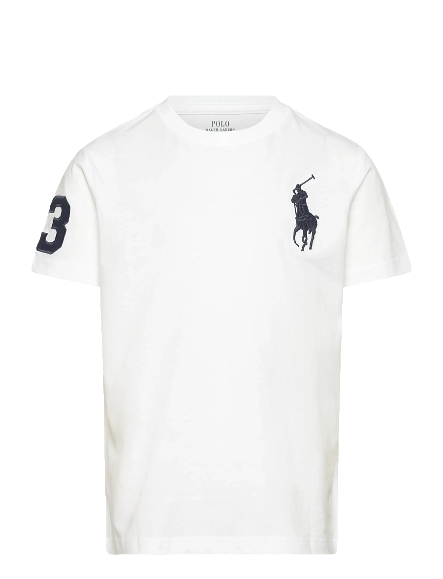 Ralph Lauren Kids - 26/1 JERSEY-SS CN-TP-TSH - kortærmede t-shirts - white/c7996 - 1