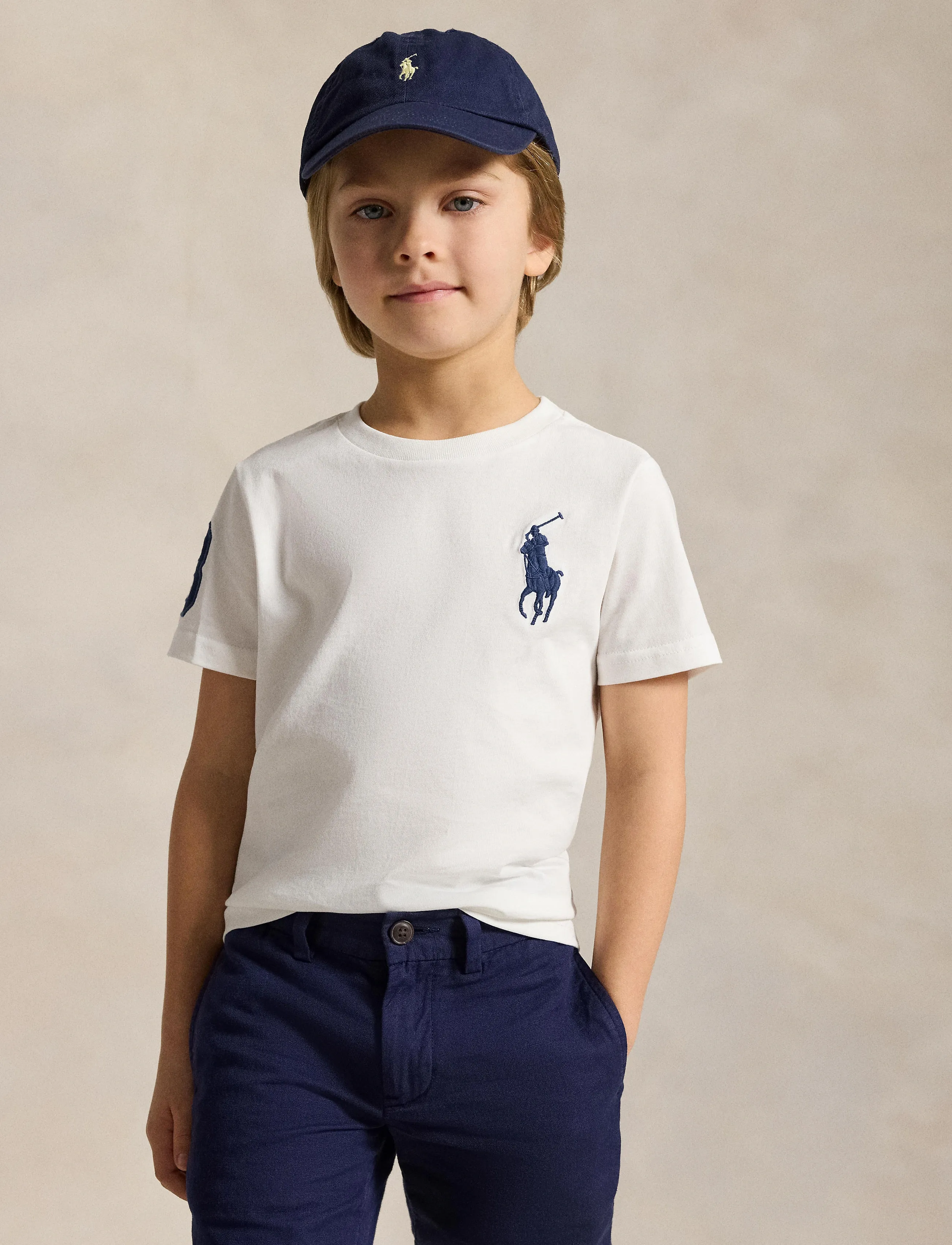 Ralph Lauren Kids - 26/1 JERSEY-SS CN-TP-TSH - kortærmede t-shirts - white/c7996 - 3