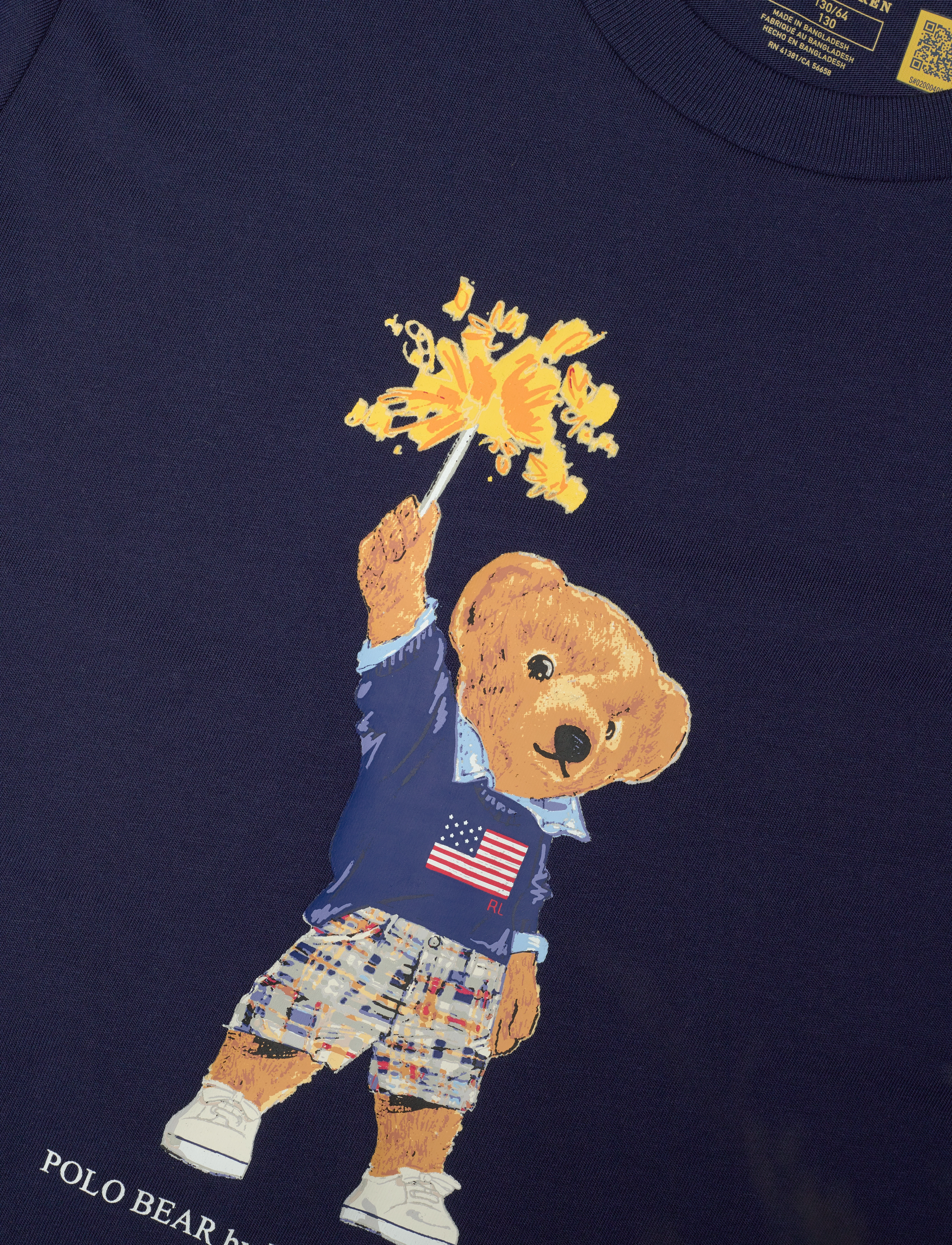 Ralph Lauren Kids - Polo Bear Cotton Jersey Tee - pf24 spring navy - 2