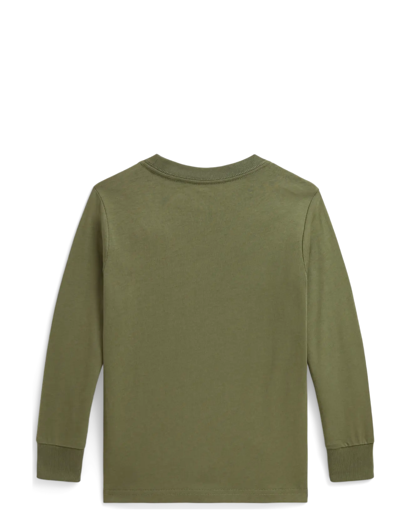 Ralph Lauren Kids - Cotton Jersey Long-Sleeve Tee - pikkade varrukatega t-särgid - cruise olive/c8702 - 2