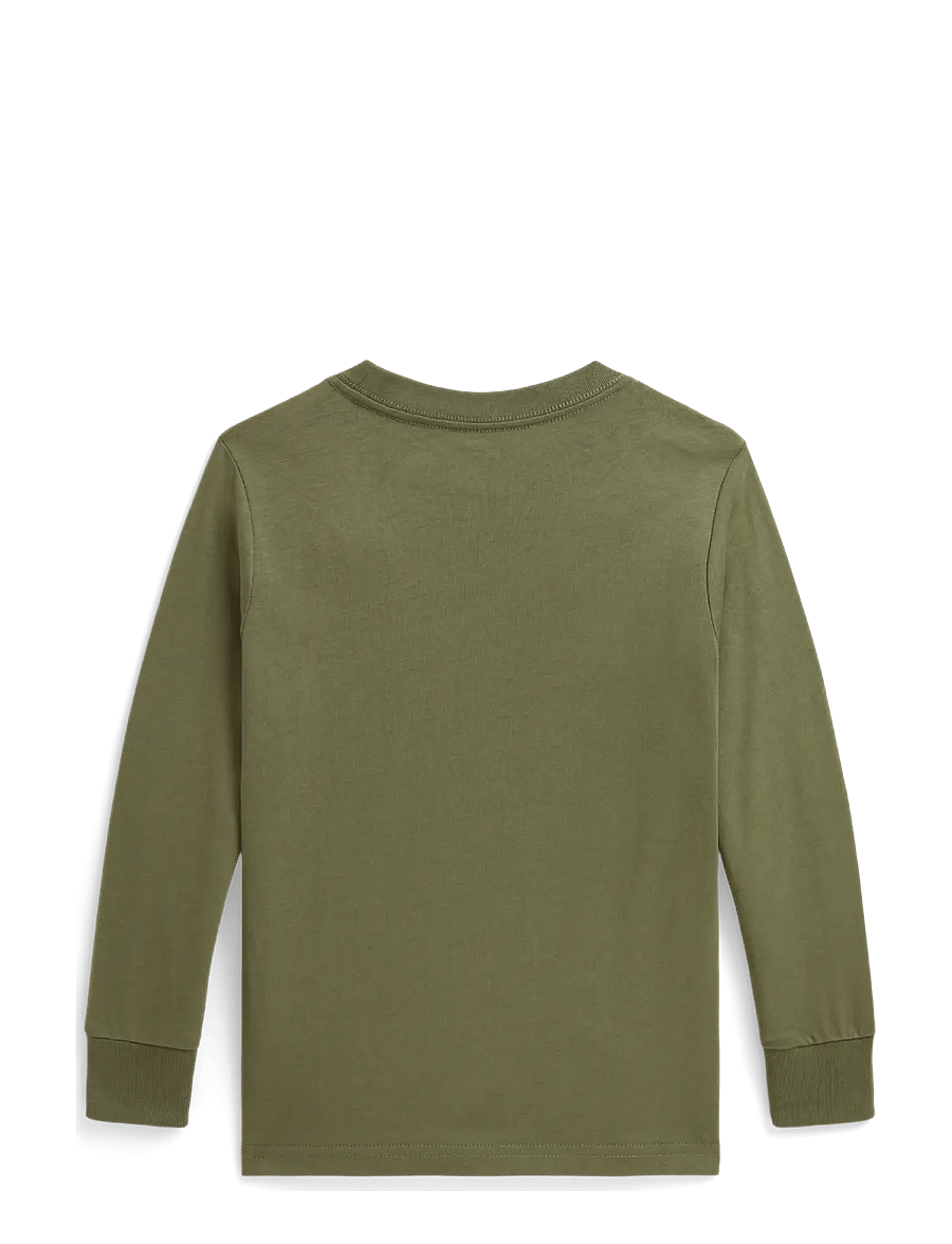 Ralph Lauren Kids - Cotton Jersey Long-Sleeve Tee - langärmelig - cruise olive/c8702 - 2