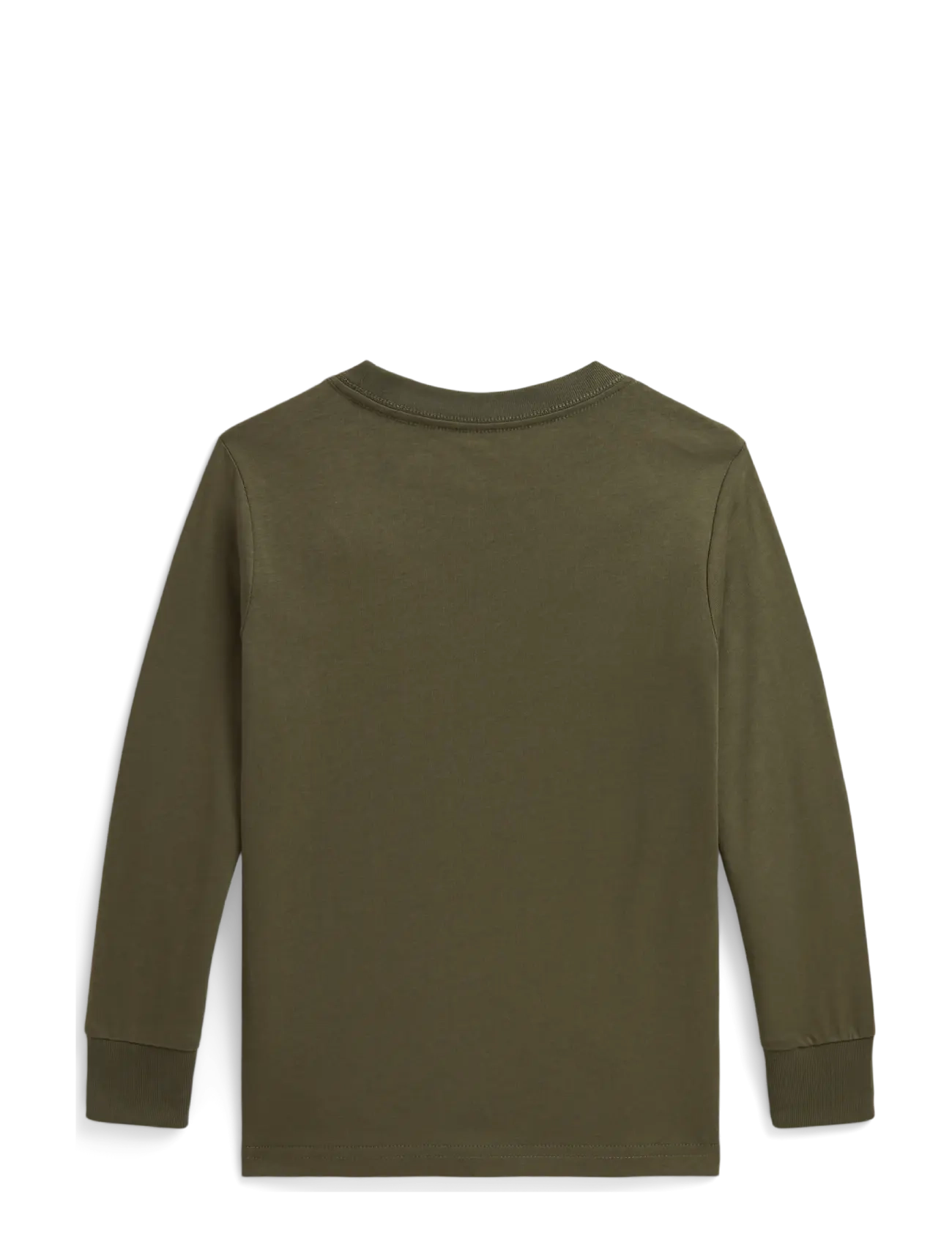 Ralph Lauren Kids - Cotton Jersey Long-Sleeve Tee - langærmede t-shirts - cruise olive/c8702 - 1