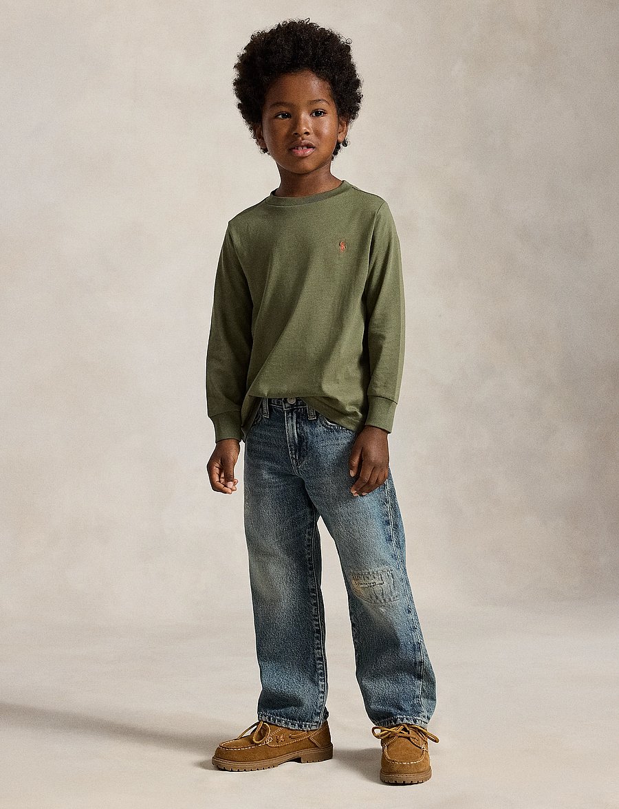 Ralph Lauren Kids - Cotton Jersey Long-Sleeve Tee - langärmelig - cruise olive/c8702 - 3