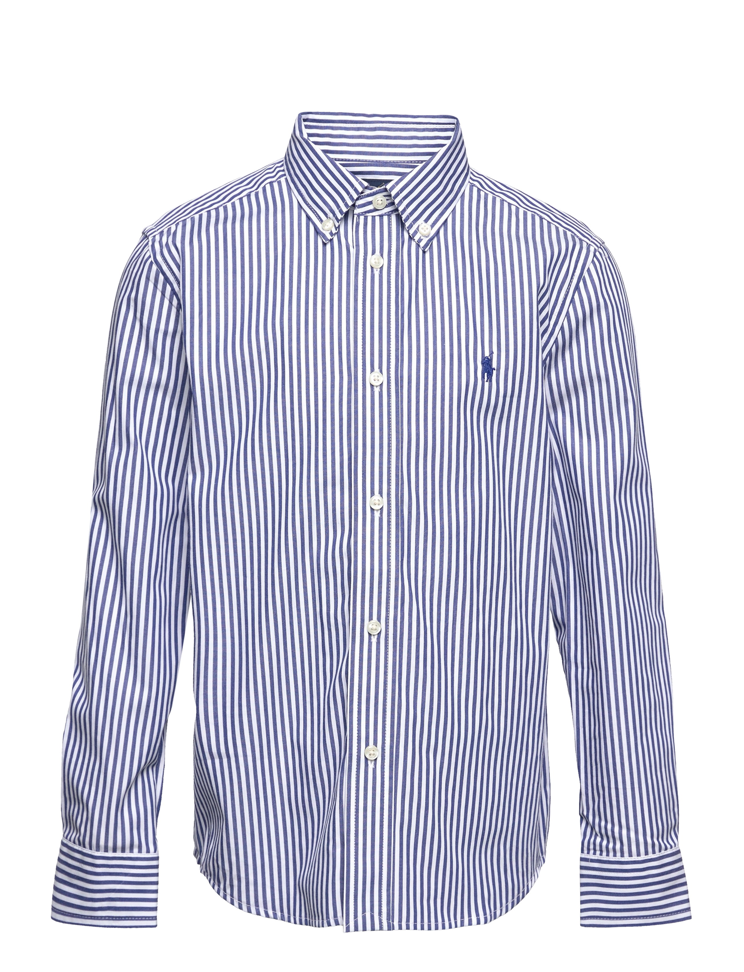 Ralph Lauren Kids Striped Cotton Poplin Shirt - Skjorter - 4655A NAVY/WHITE / blue