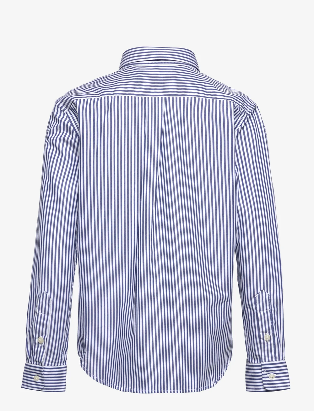Ralph Lauren Kids - Striped Cotton Poplin Shirt - krekli ar garām piedurknēm - 4655a navy/white - 1