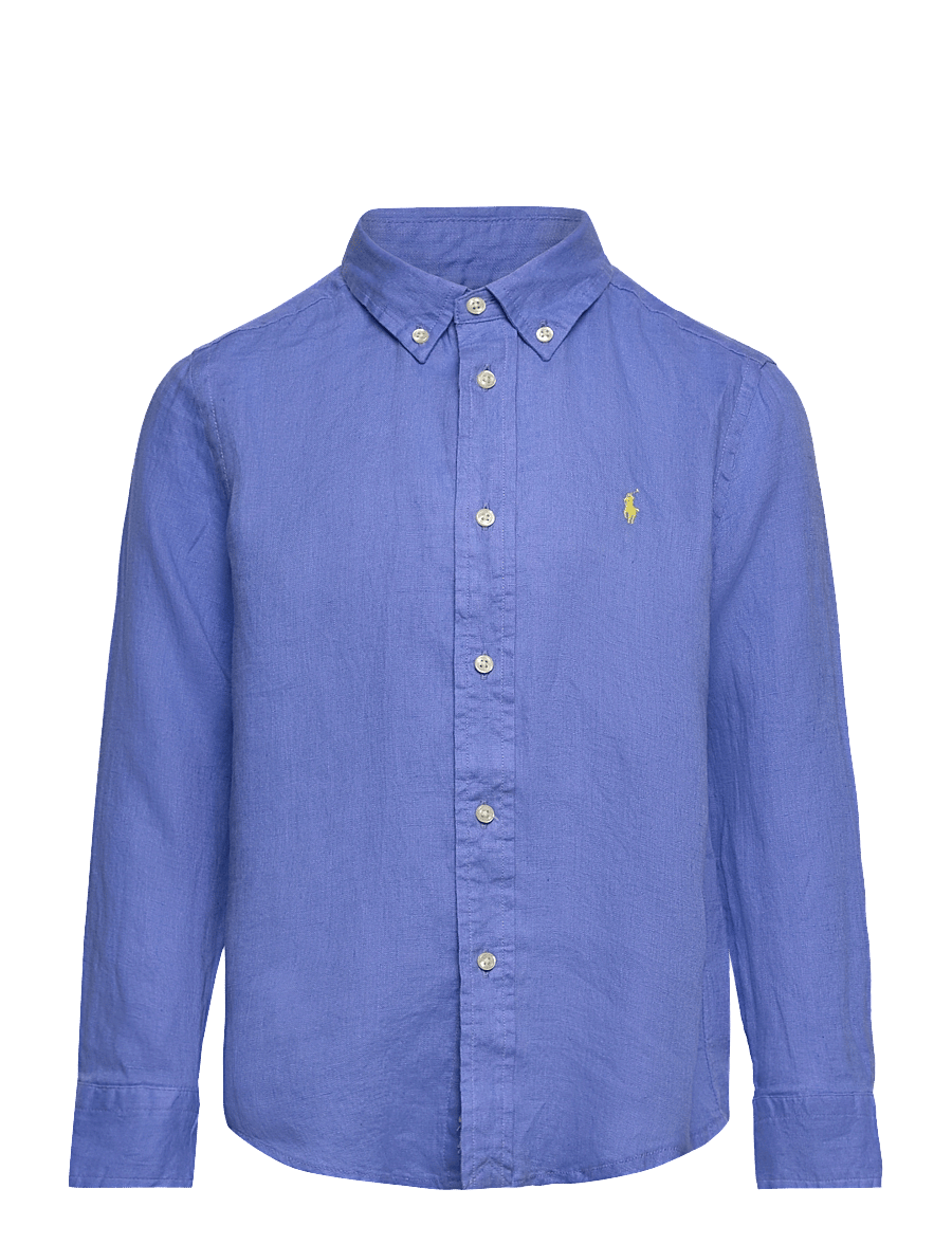 Ralph Lauren Kids - Linen Shirt - harbor island blu - 0