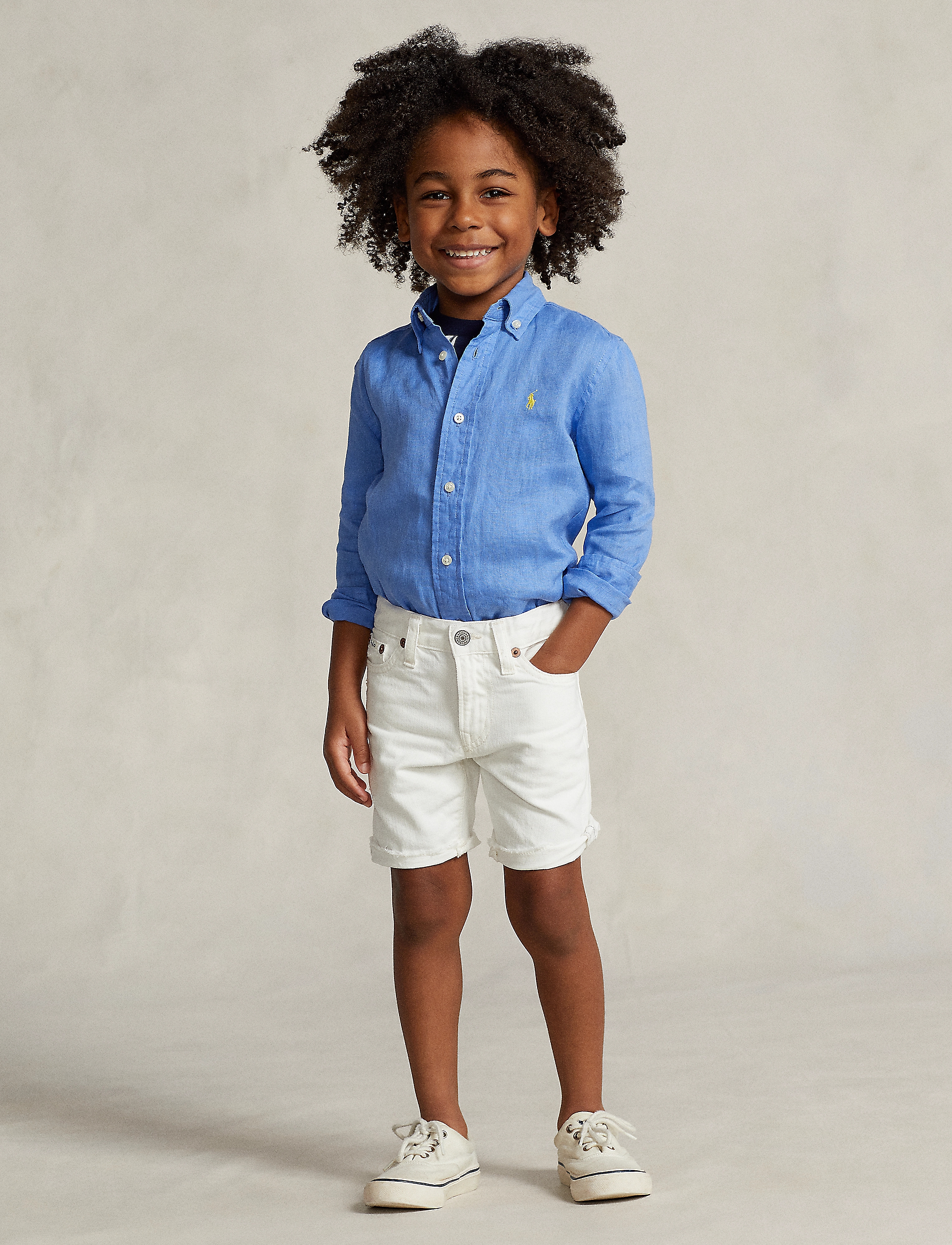 Ralph Lauren Kids - Linen Shirt - harbor island blu - 2