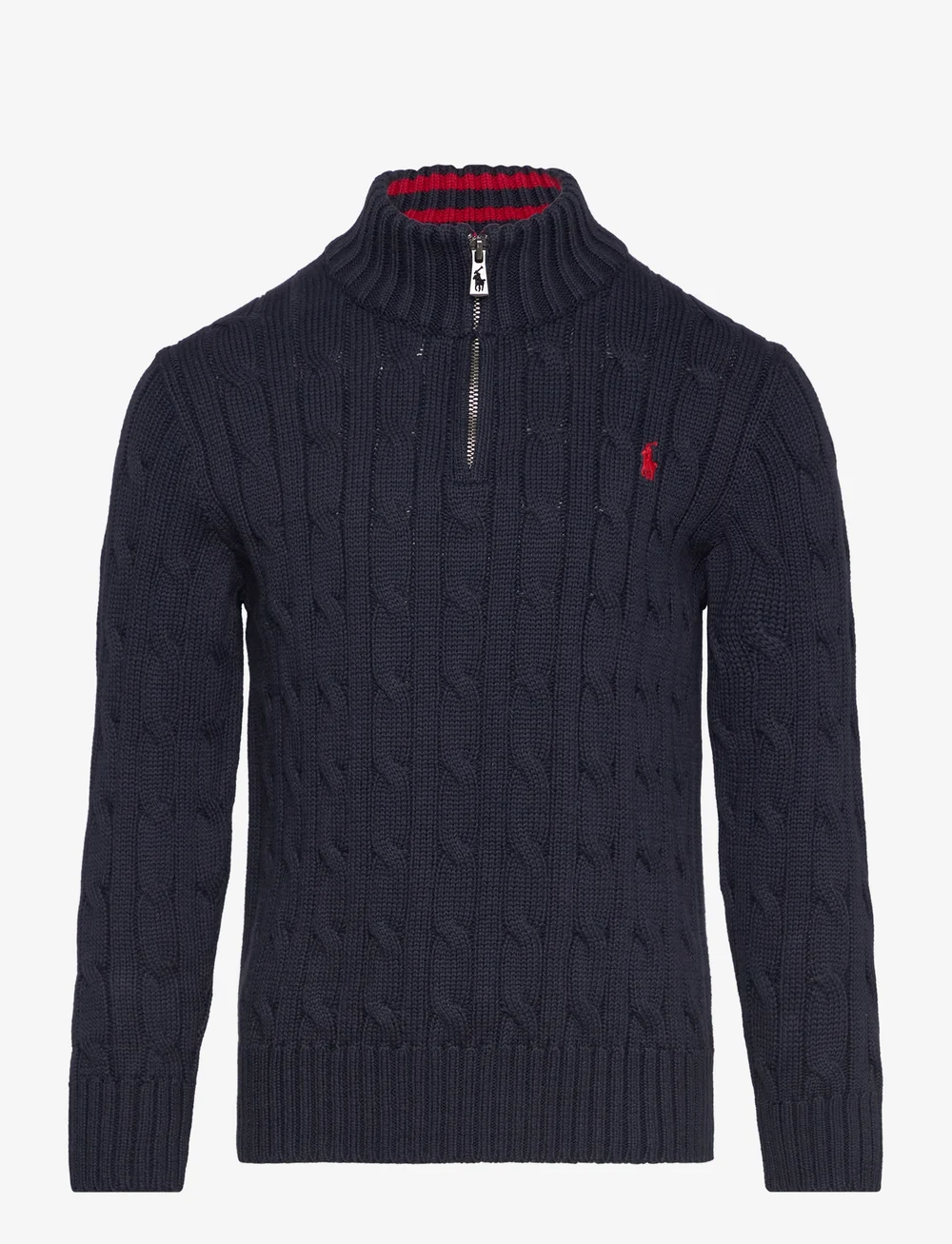 Ralph Lauren Kids - Cable-Knit Cotton Quarter-Zip Sweater - pullover - rl navy/c3807 - 1
