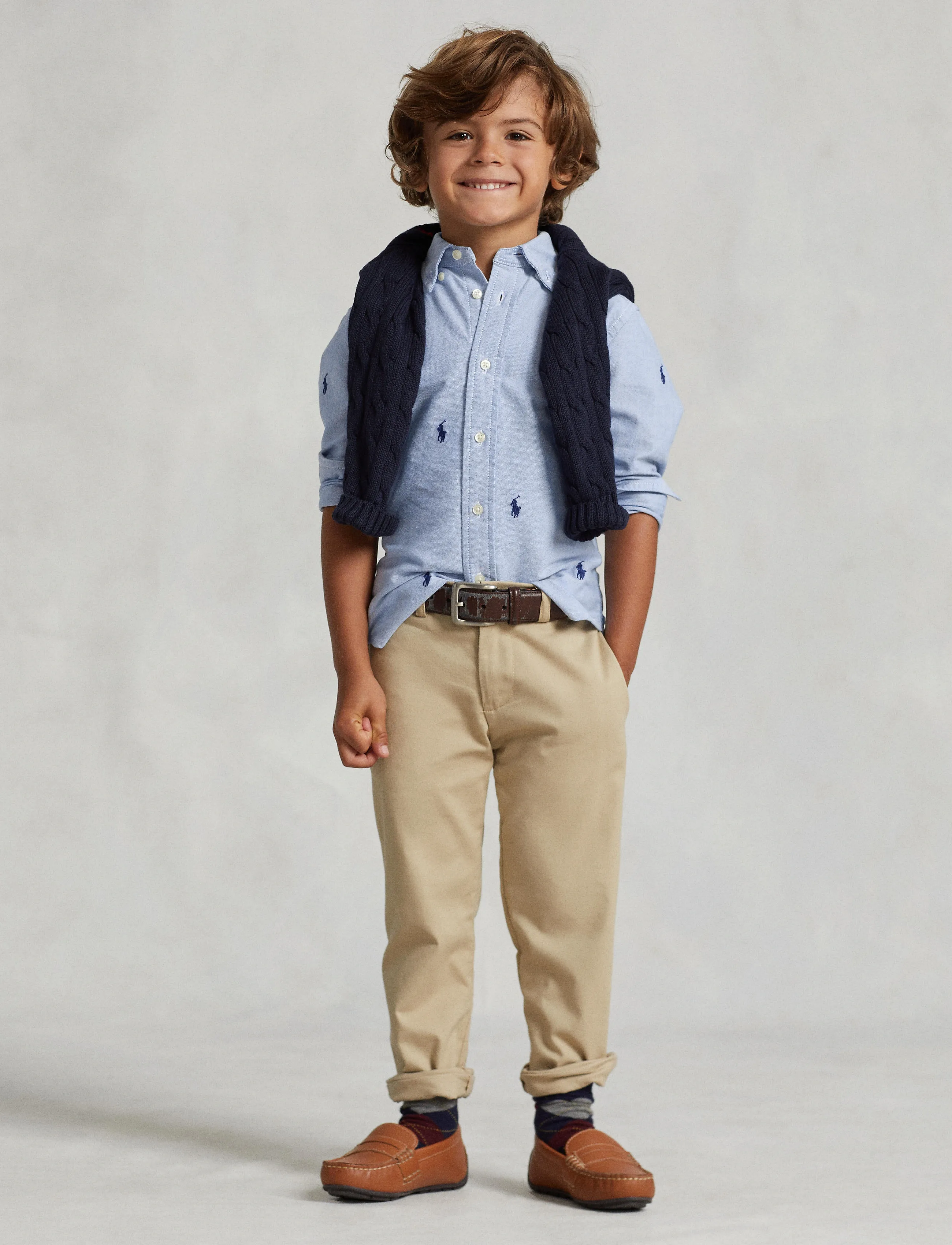 Ralph Lauren Kids CLASSIC OXFORD-CLBDPPC-SI-SPS - Skjorter - BSR BLUE WITH AOE / blue