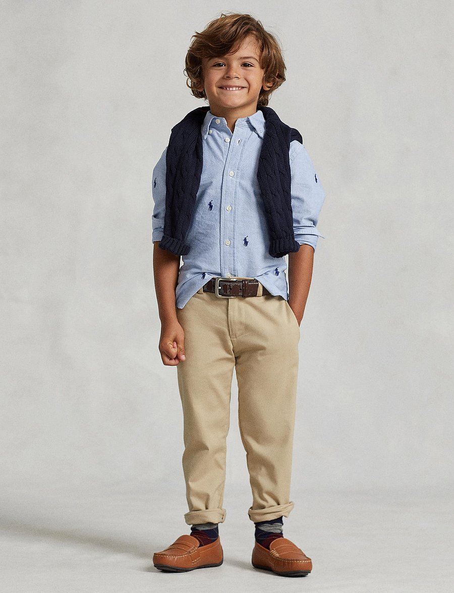 Ralph Lauren Kids - CLASSIC OXFORD-CLBDPPC-SI-SPS - langärmlige hemden - bsr blue with aoe - 0