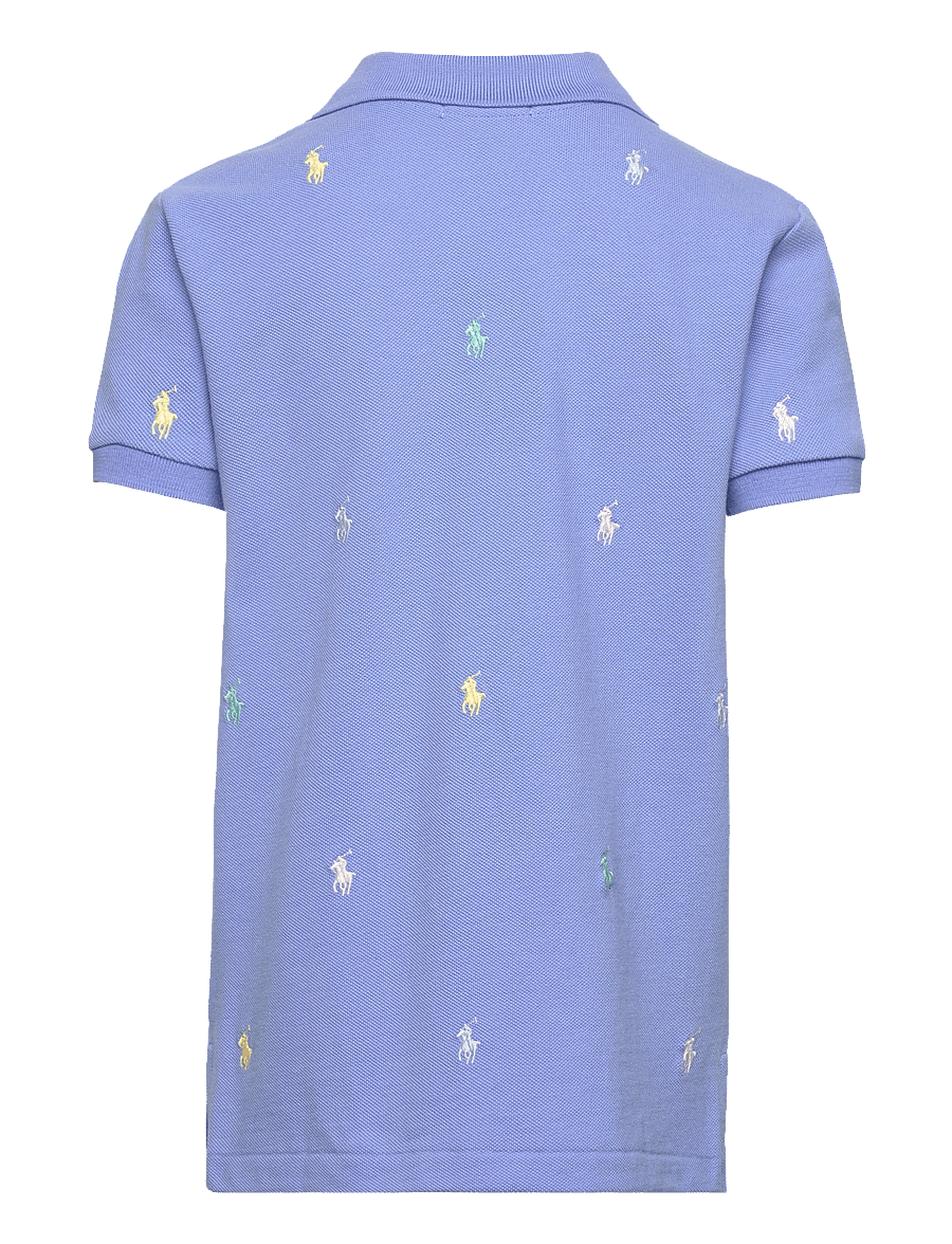 Ralph Lauren Kids - Polo Pony Cotton Mesh Polo Shirt - harbor island blu - 1