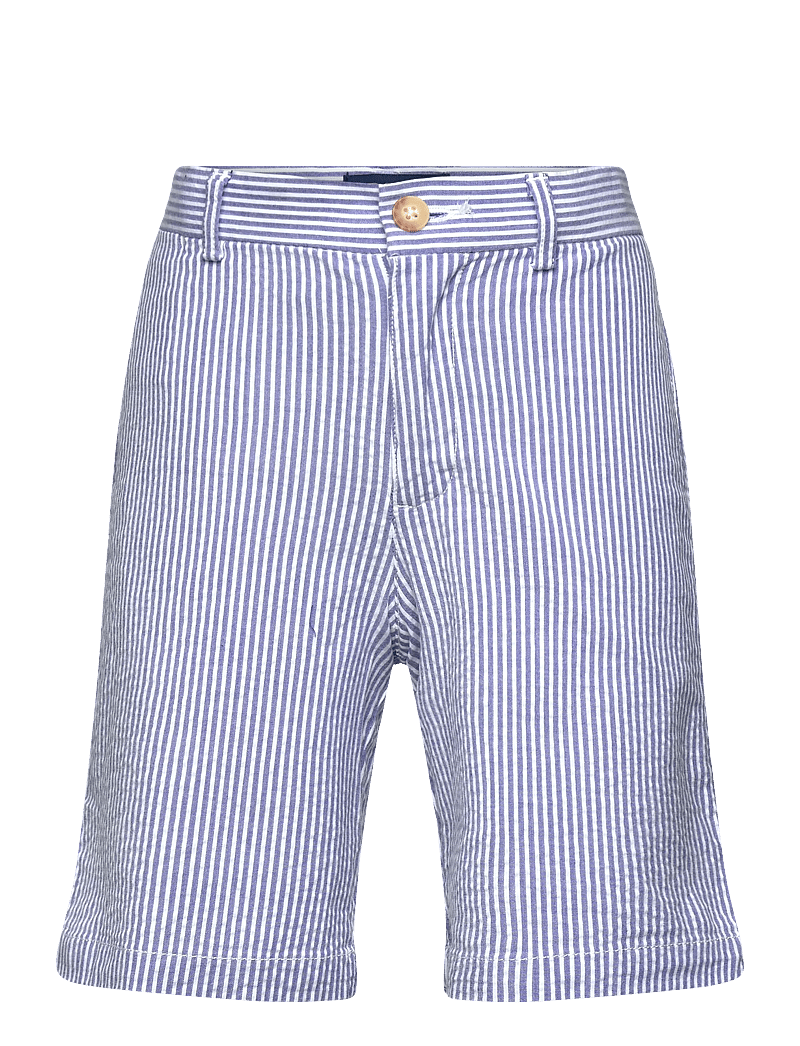 Ralph Lauren Kids - Stretch Cotton Seersucker Short - chino shorts - blue seersucker - 0