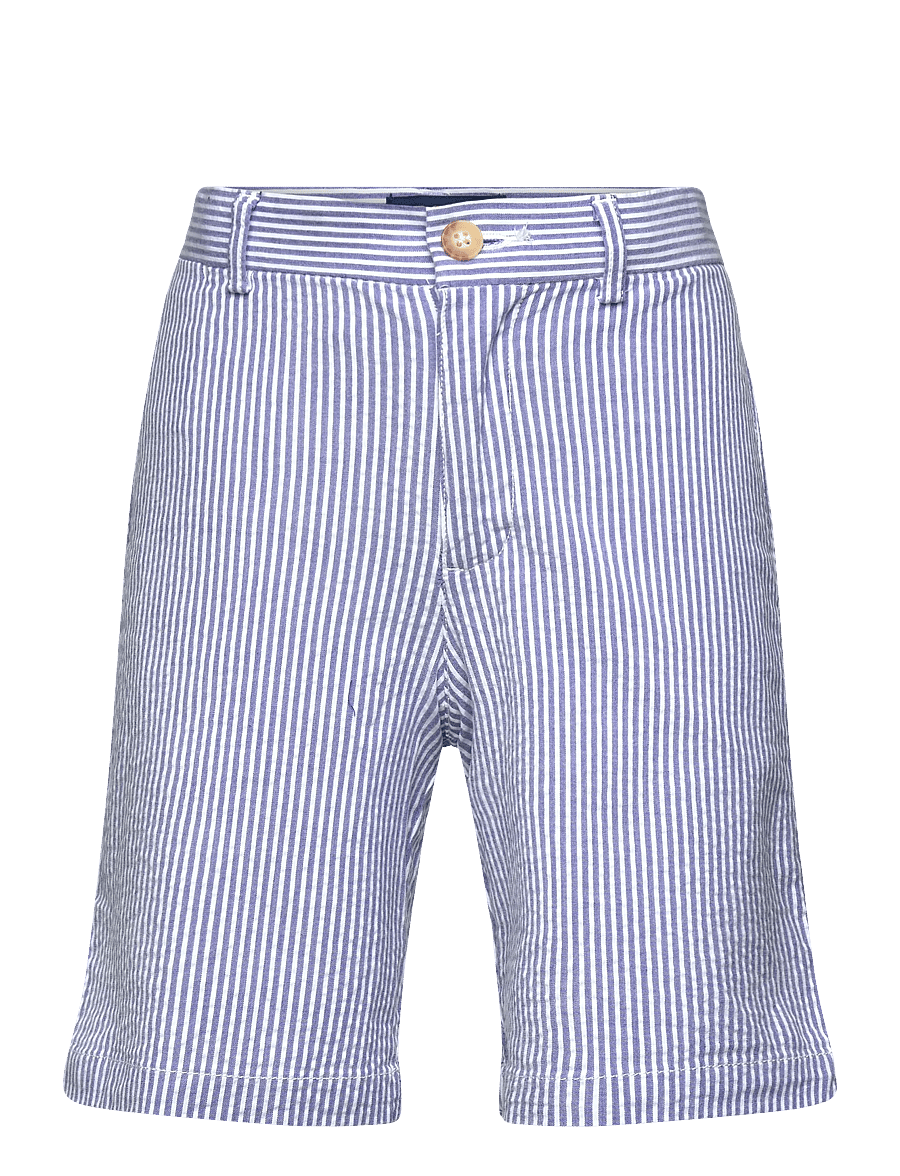Ralph Lauren Kids - Stretch Cotton Seersucker Short - chino shorts - blue seersucker - 1