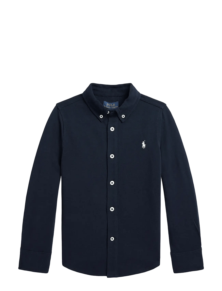 Ralph Lauren Kids - Featherweight Cotton Mesh Shirt - chemises à manches longues - aviator navy - 1
