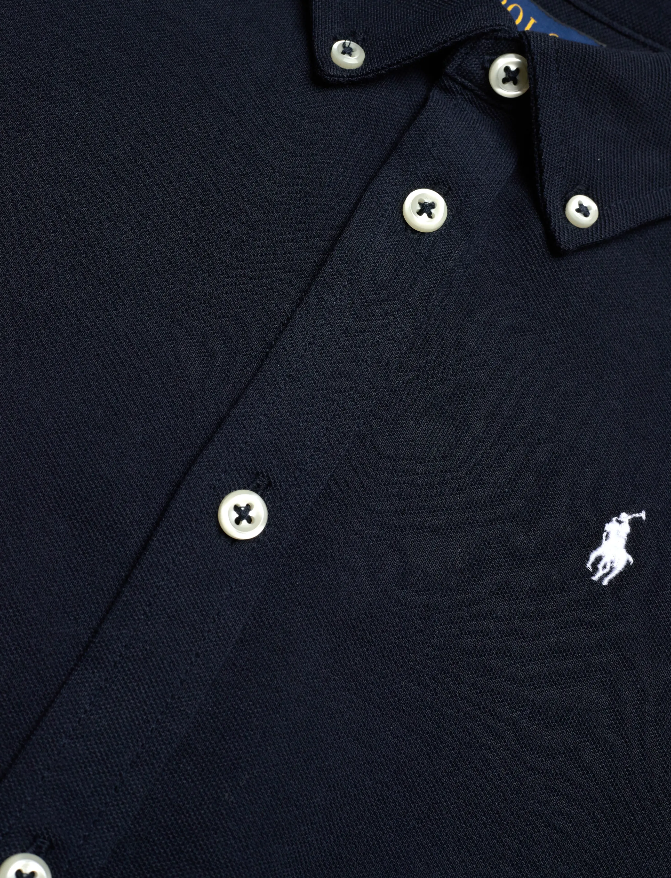 Ralph Lauren Kids - Featherweight Cotton Mesh Shirt - langærmede skjorter - aviator navy - 5