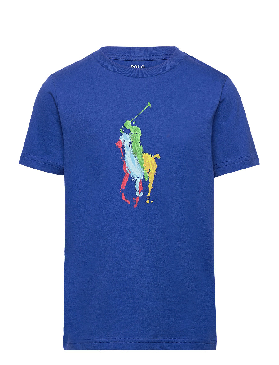 Ralph Lauren Kids - Big Pony Cotton Jersey Tee - sapphire star - 0