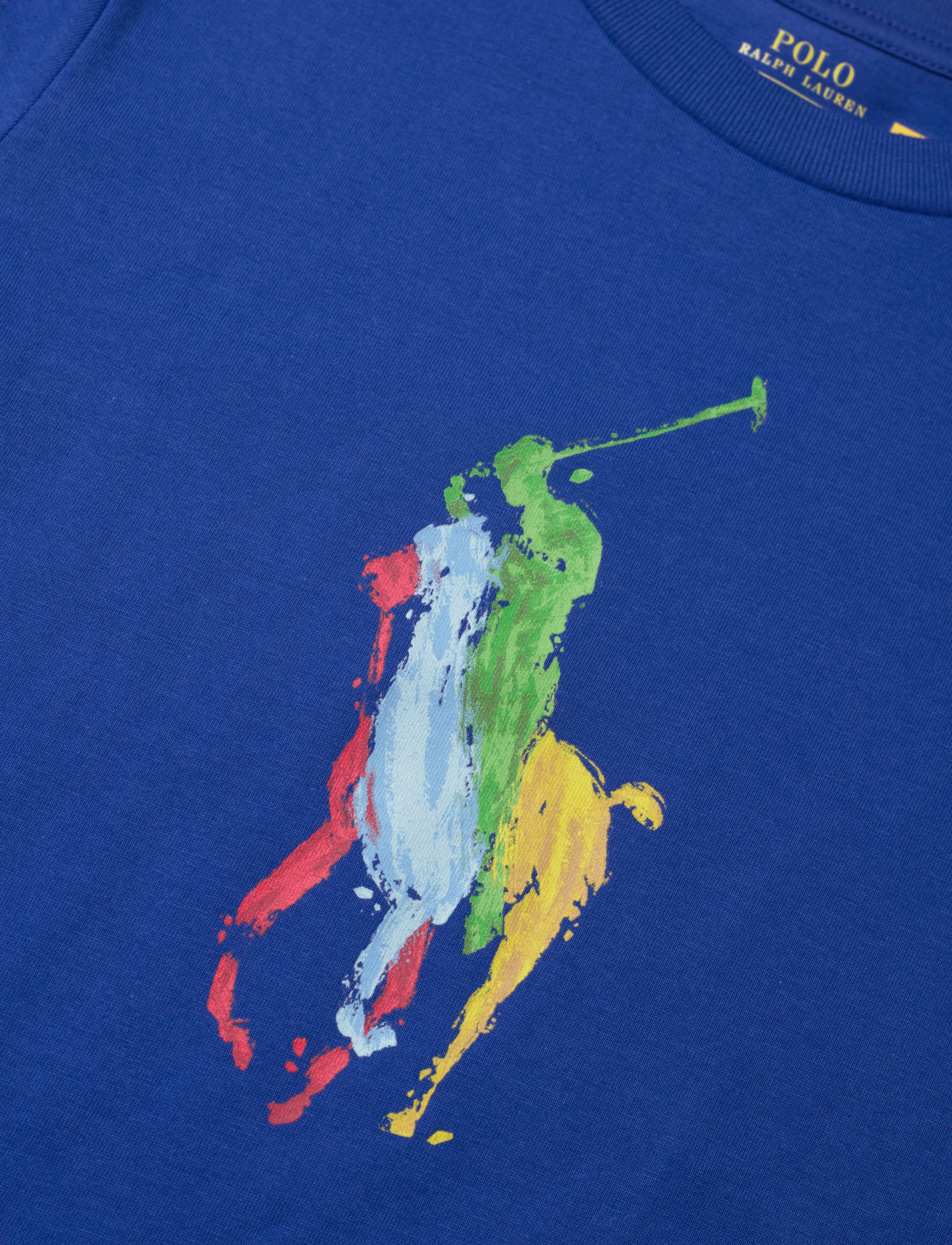 Ralph Lauren Kids - Big Pony Cotton Jersey Tee - sapphire star - 2