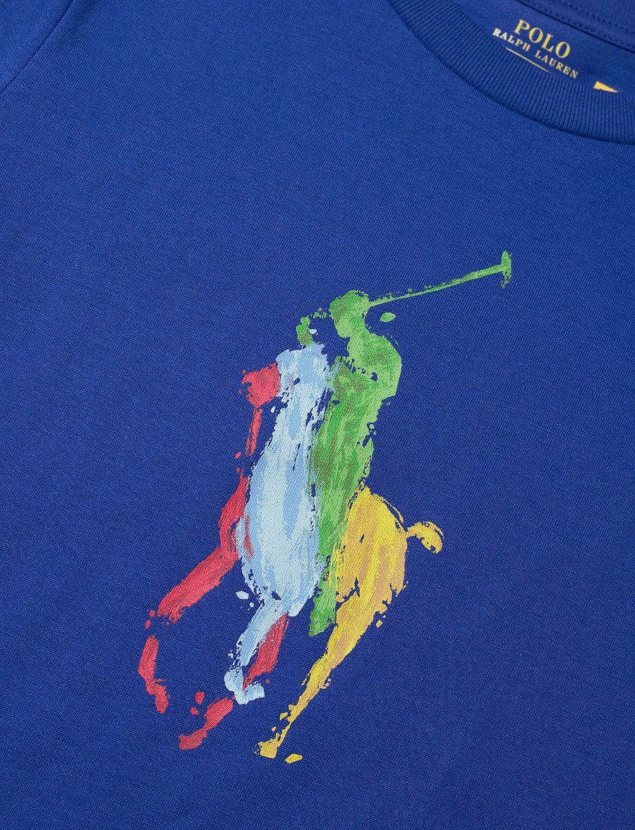 Ralph Lauren Kids - Big Pony Cotton Jersey Tee - sapphire star - 2