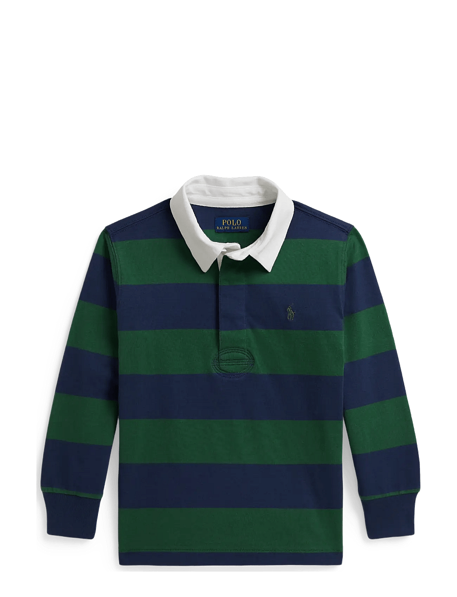 Ralph Lauren Kids - The Iconic Rugby Shirt - långärmade pikéer - verano green/rustic navy - 1