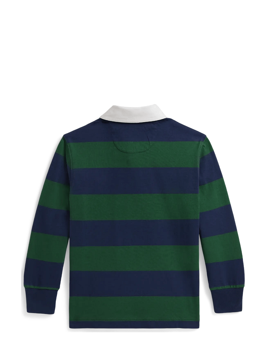 Ralph Lauren Kids - The Iconic Rugby Shirt - långärmade pikéer - verano green/rustic navy - 2
