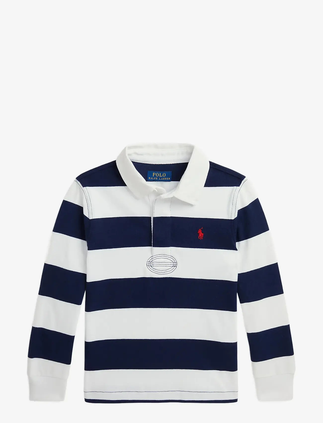 Ralph Lauren Kids - The Iconic Rugby Shirt - langærmede poloer - white/cruise navy - 1