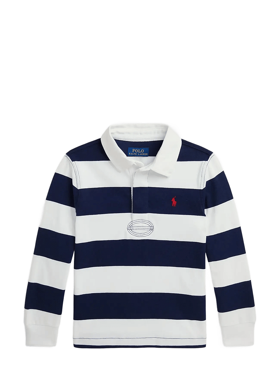 Ralph Lauren Kids - The Iconic Rugby Shirt - pikkade varrukatega polod - white/cruise navy - 1