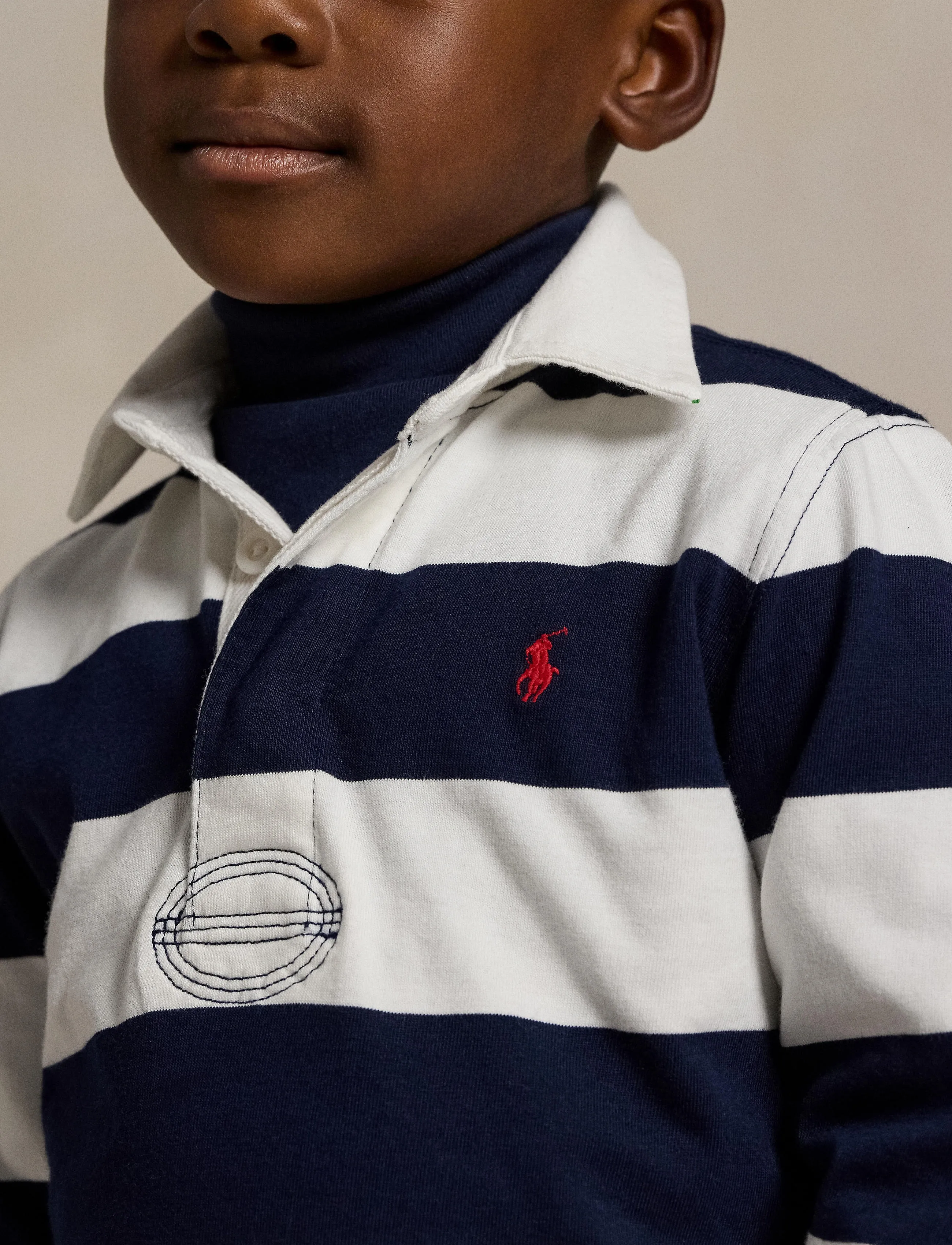 Ralph Lauren Kids - The Iconic Rugby Shirt - polos à manches longues - white/cruise navy - 3