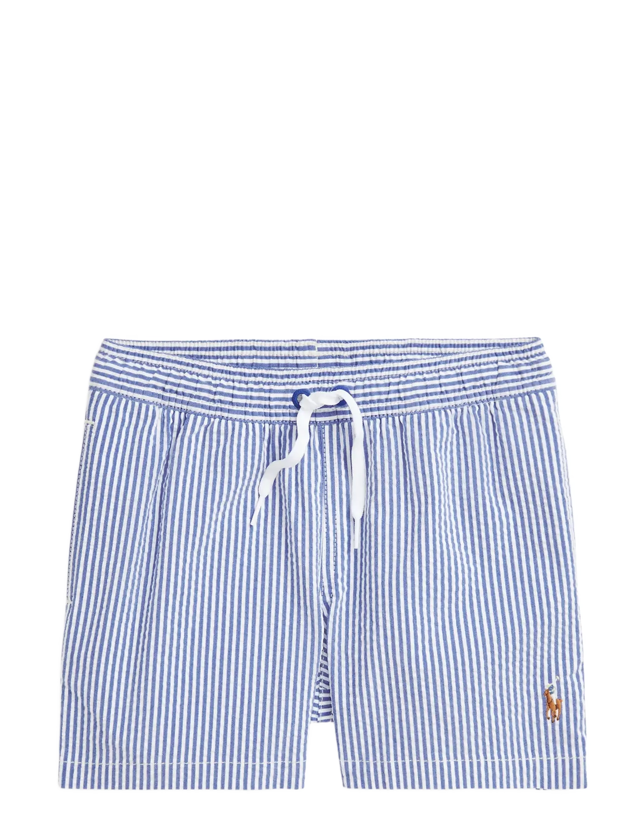 Ralph Lauren Kids - Traveler Stretch Seersucker Swim Trunk - cruise royal - 0