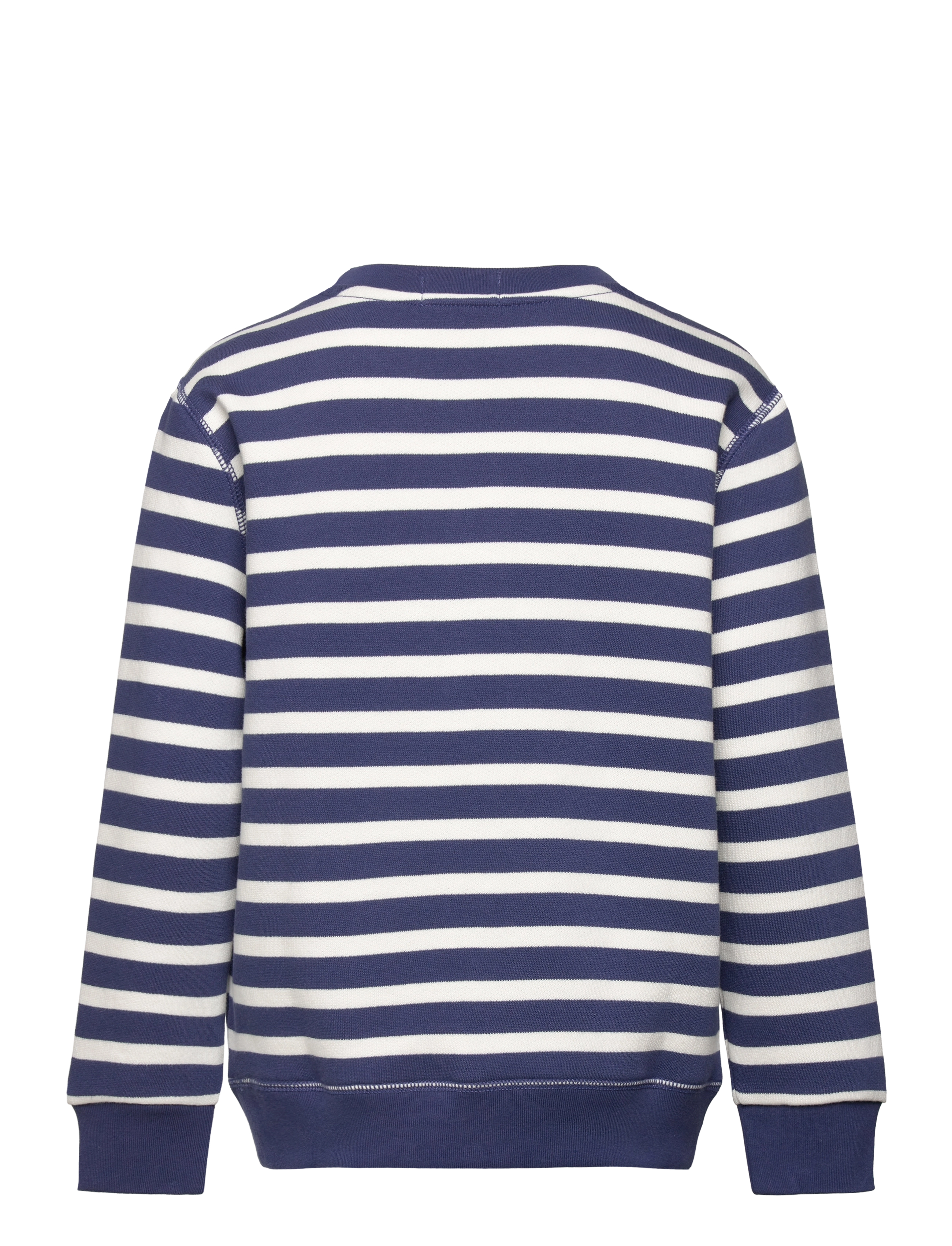 Ralph Lauren Kids - Striped Polo Bear Fleece Sweatshirt - pf24 light navy h - 1
