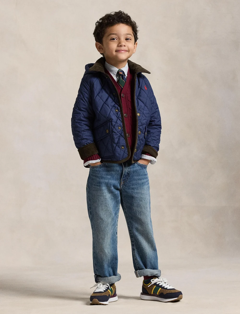Ralph Lauren Kids - MATTE FINE POLY-KMPT BRN JKT-OW-BOM - steppjacken - newport navy - 0