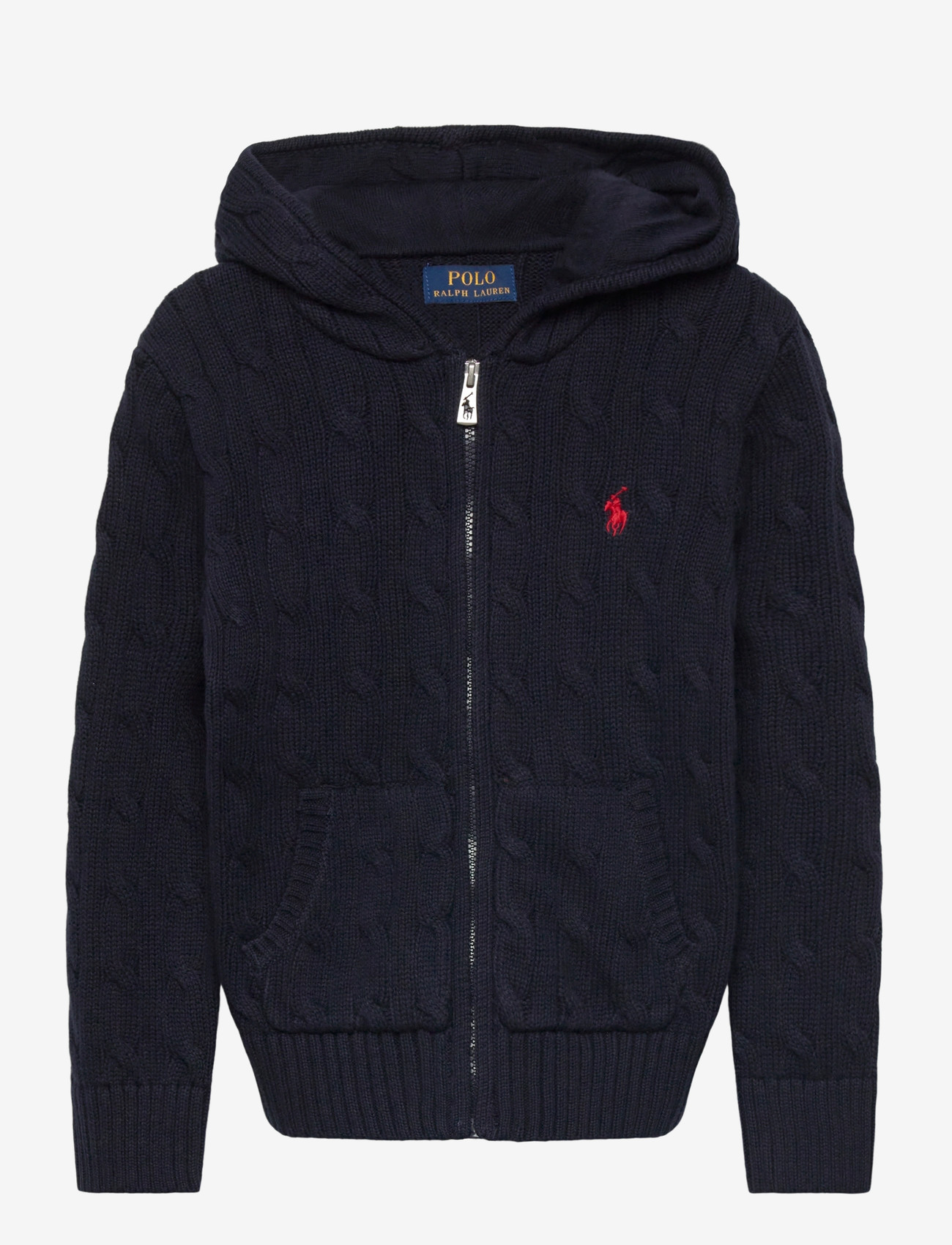 Ralph Lauren Kids - 20/2 COTTON-LS FZ HOOD-SV-FUZ - cardigans - rl navy/c3807 - 1