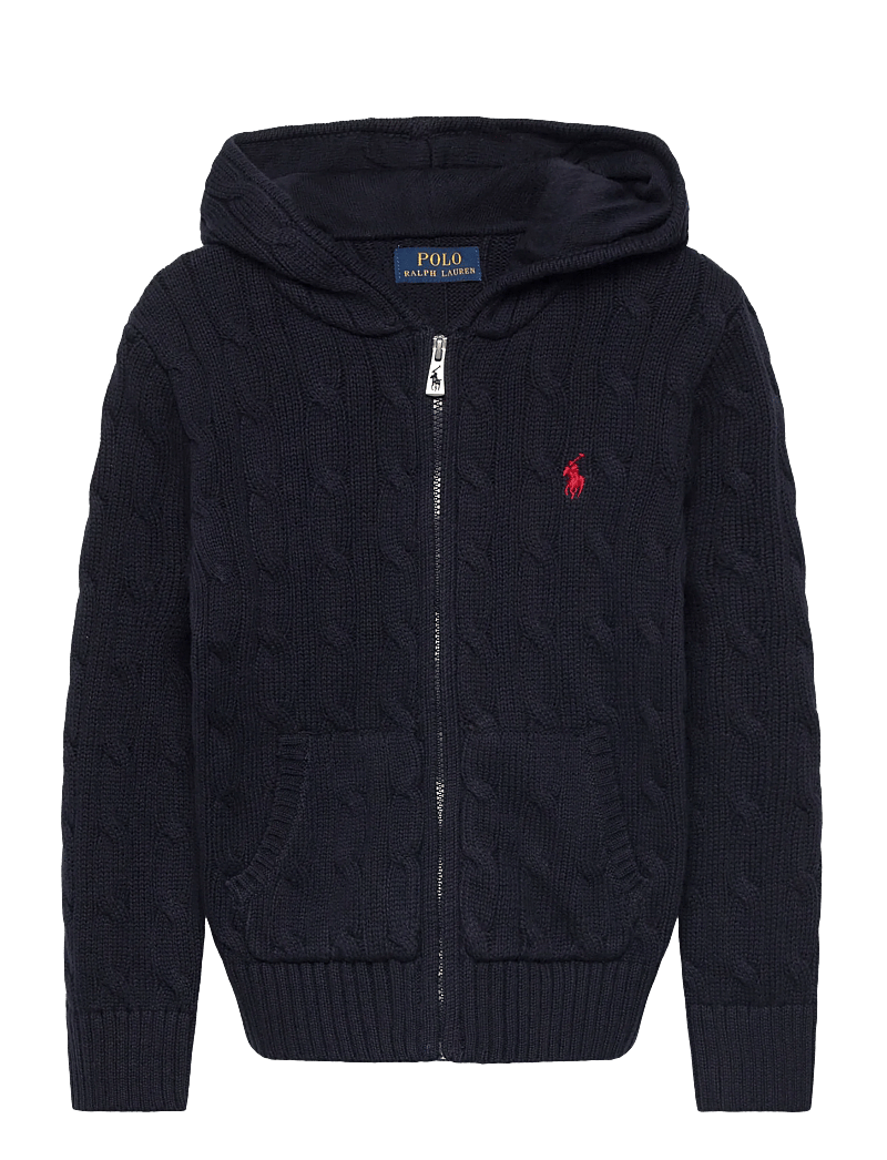 Ralph Lauren Kids - 20/2 COTTON-LS FZ HOOD-SV-FUZ - cardigans - rl navy/c3807 - 1