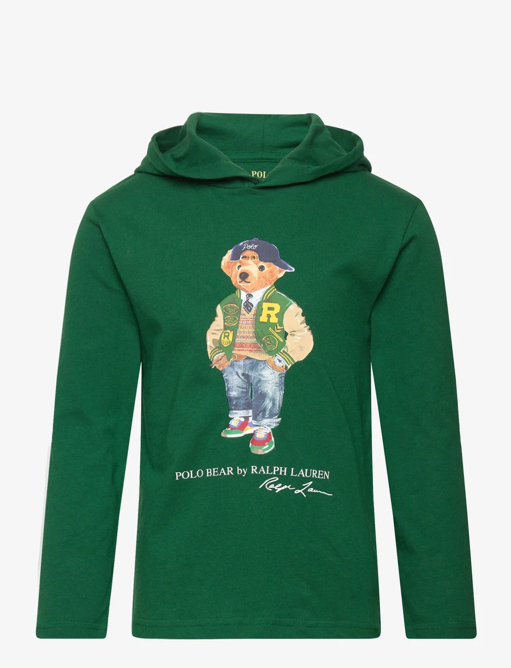 Ralph Lauren Kids Polo Bear Cotton Jersey Hooded Tee Hoodies Boozt