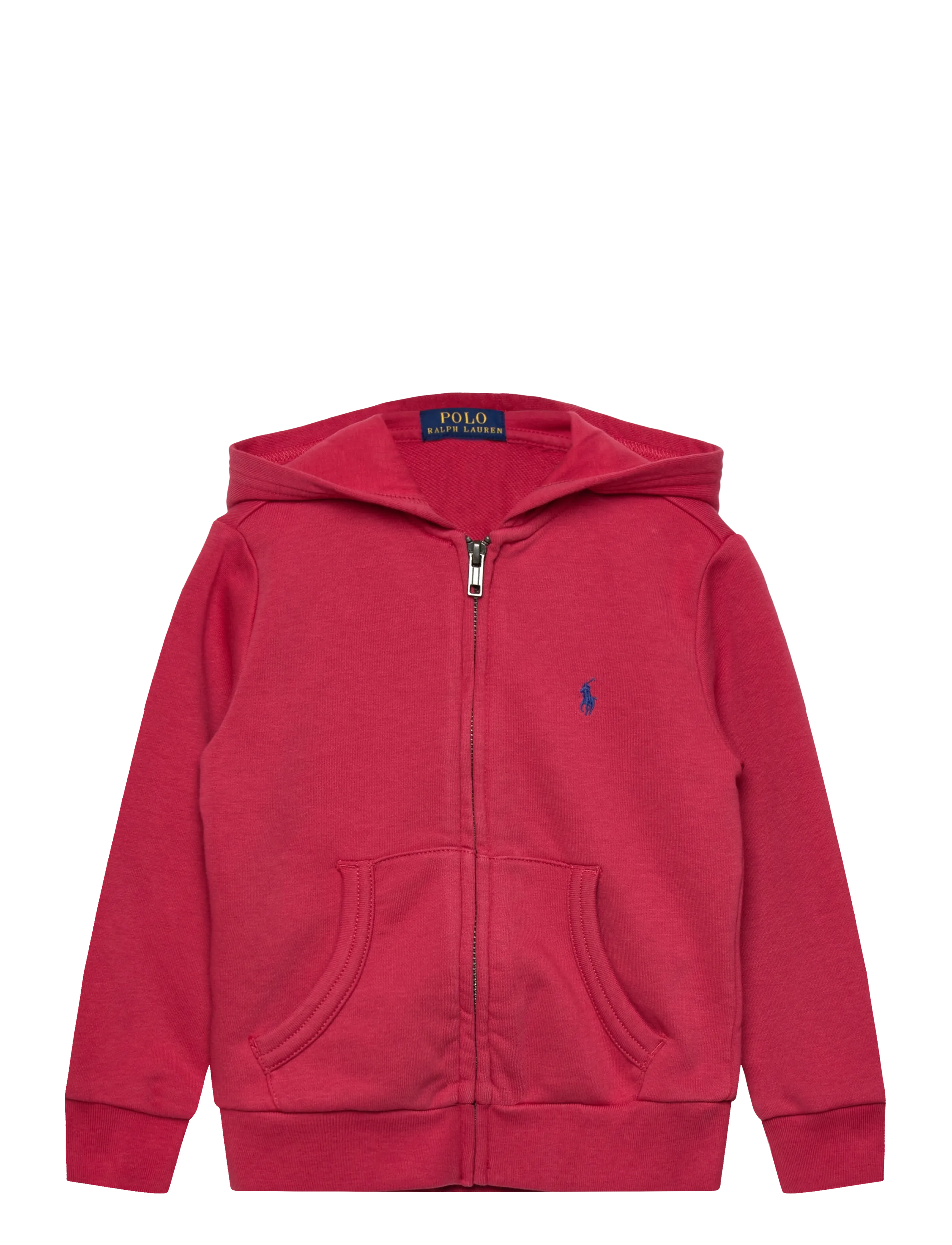 Ralph Lauren Kids French Terry Full-Zip Hoodie, 117-123, Red, Sweatshirts & Hættetrøjer > Hættetrøjer, Børn