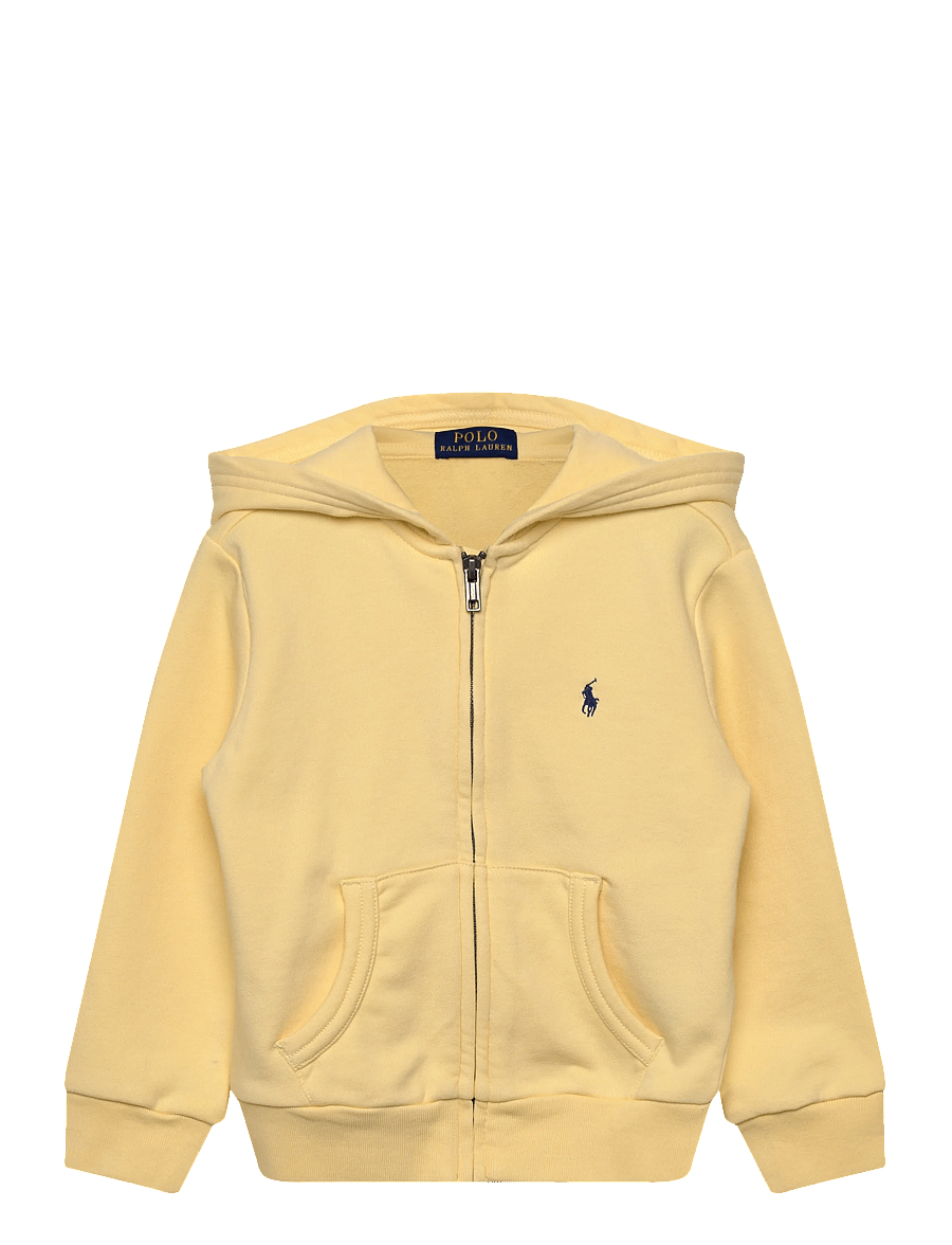 Ralph Lauren Kids - French Terry Full-Zip Hoodie - džemperiai su gobtuvu - t-bird yellow - 0