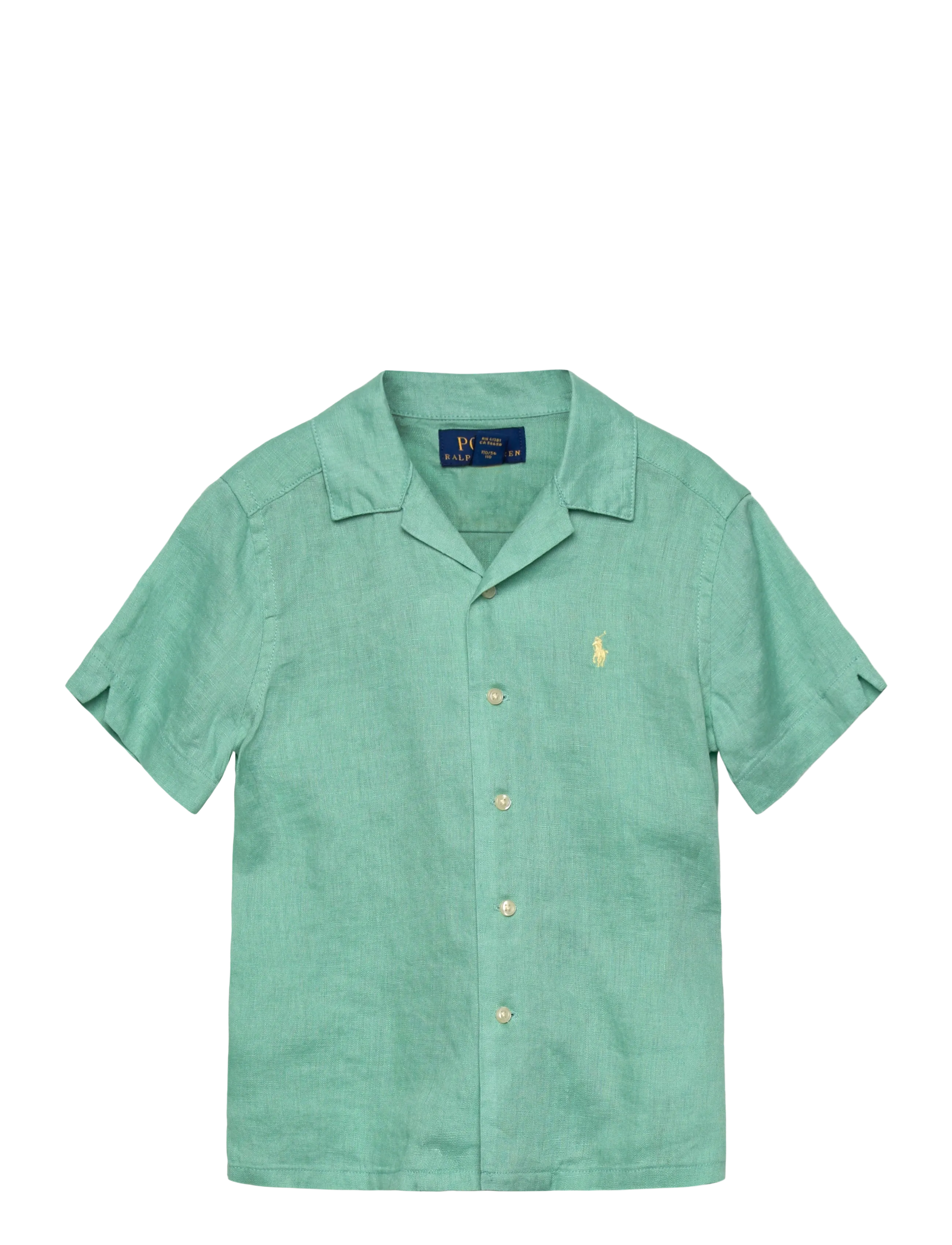 RALPH LAUREN Kinder Linen Camp Shirt Grün - 102-108 - Kinder