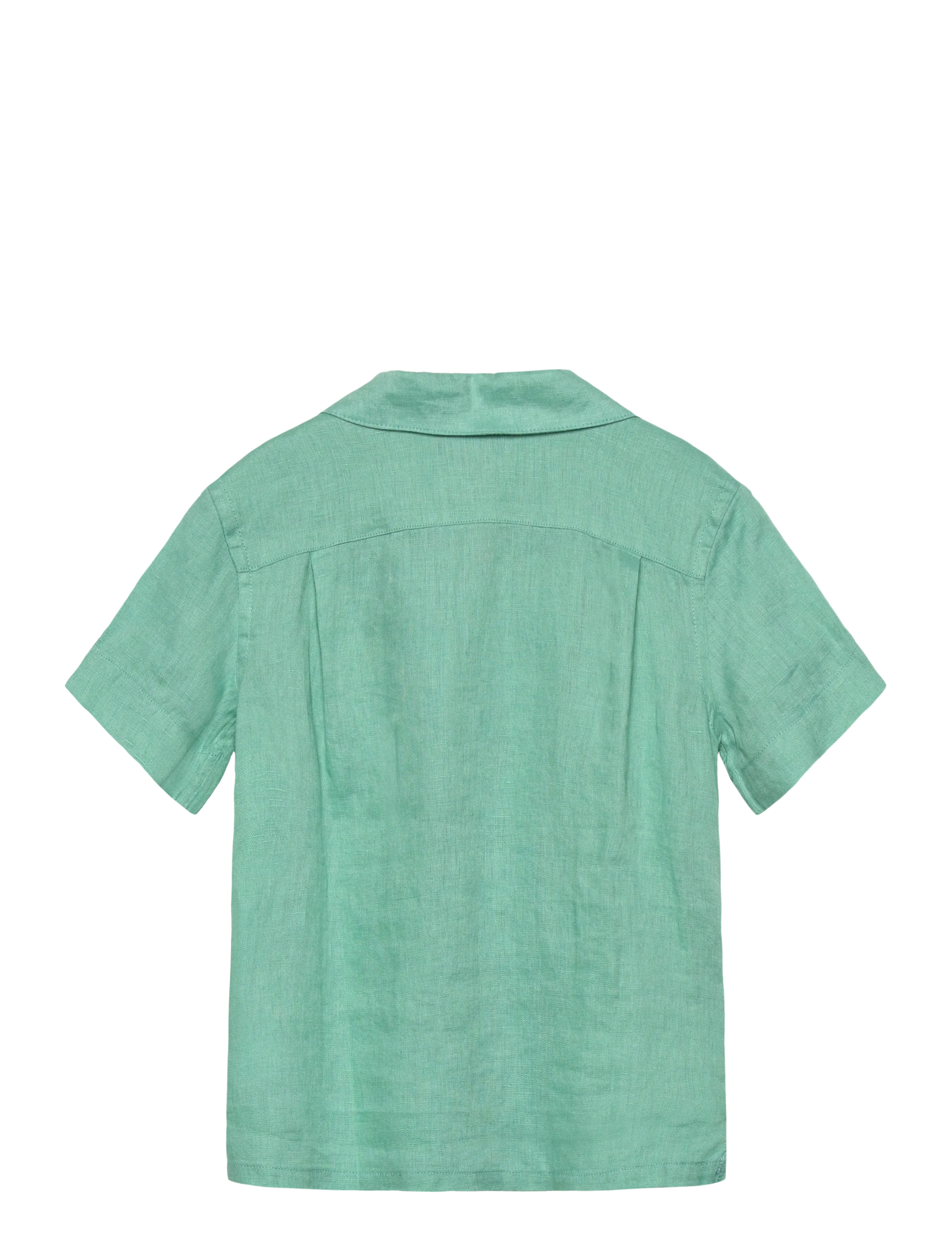 Ralph Lauren Kids - Linen Camp Shirt - kurzärmlige hemden - celadon - 1