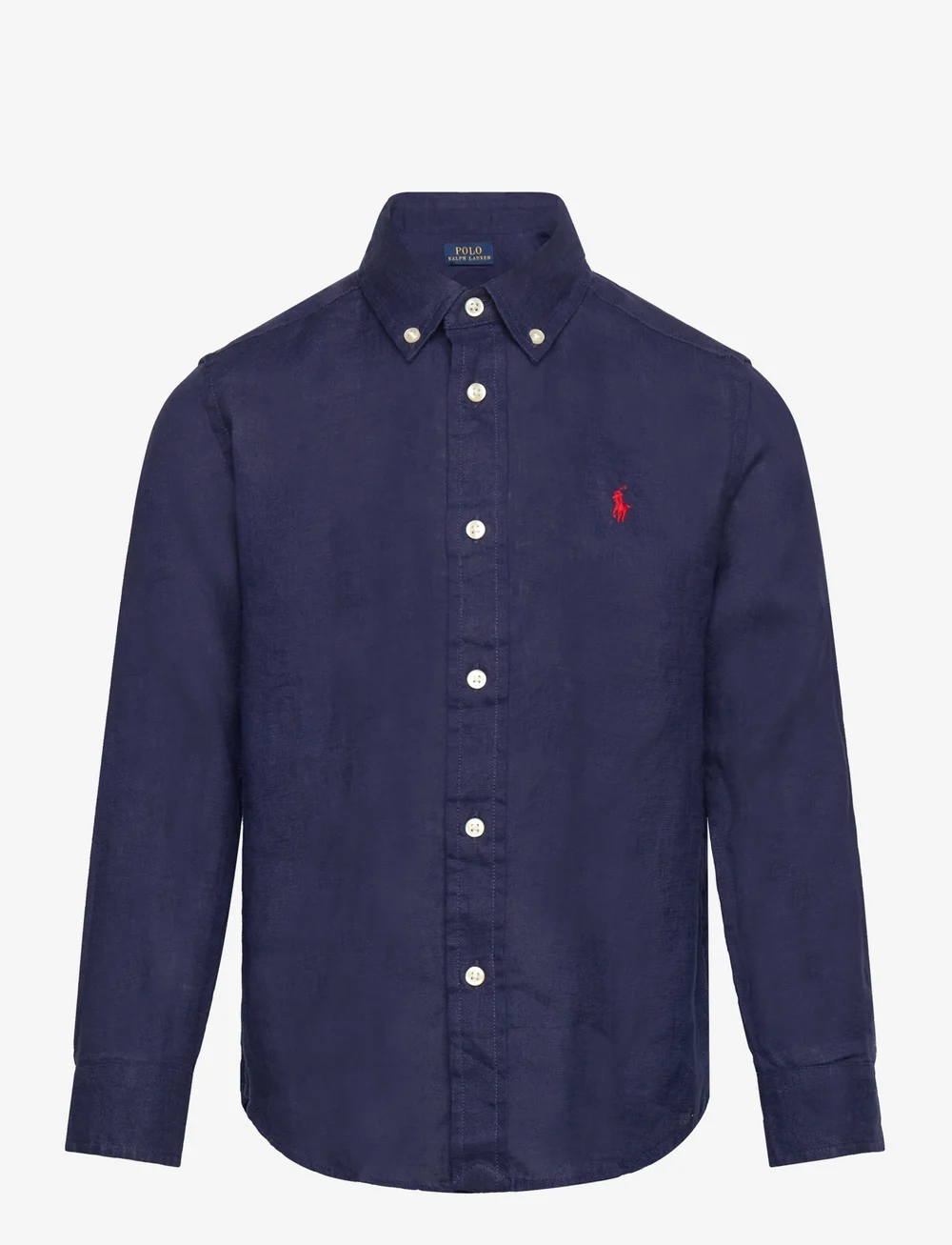Ralph Lauren Kids - Linen Shirt - langärmlige hemden - newport navy - 0