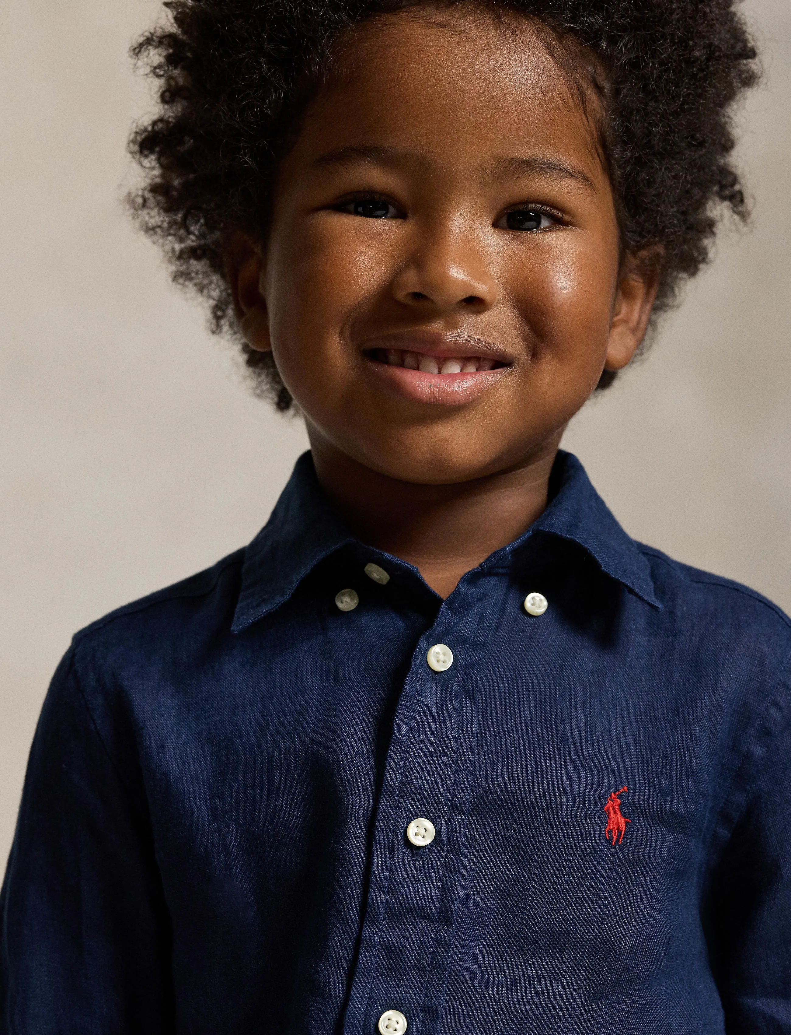Ralph Lauren Kids Linen Shirt - Skyrtur - NEWPORT NAVY / blue