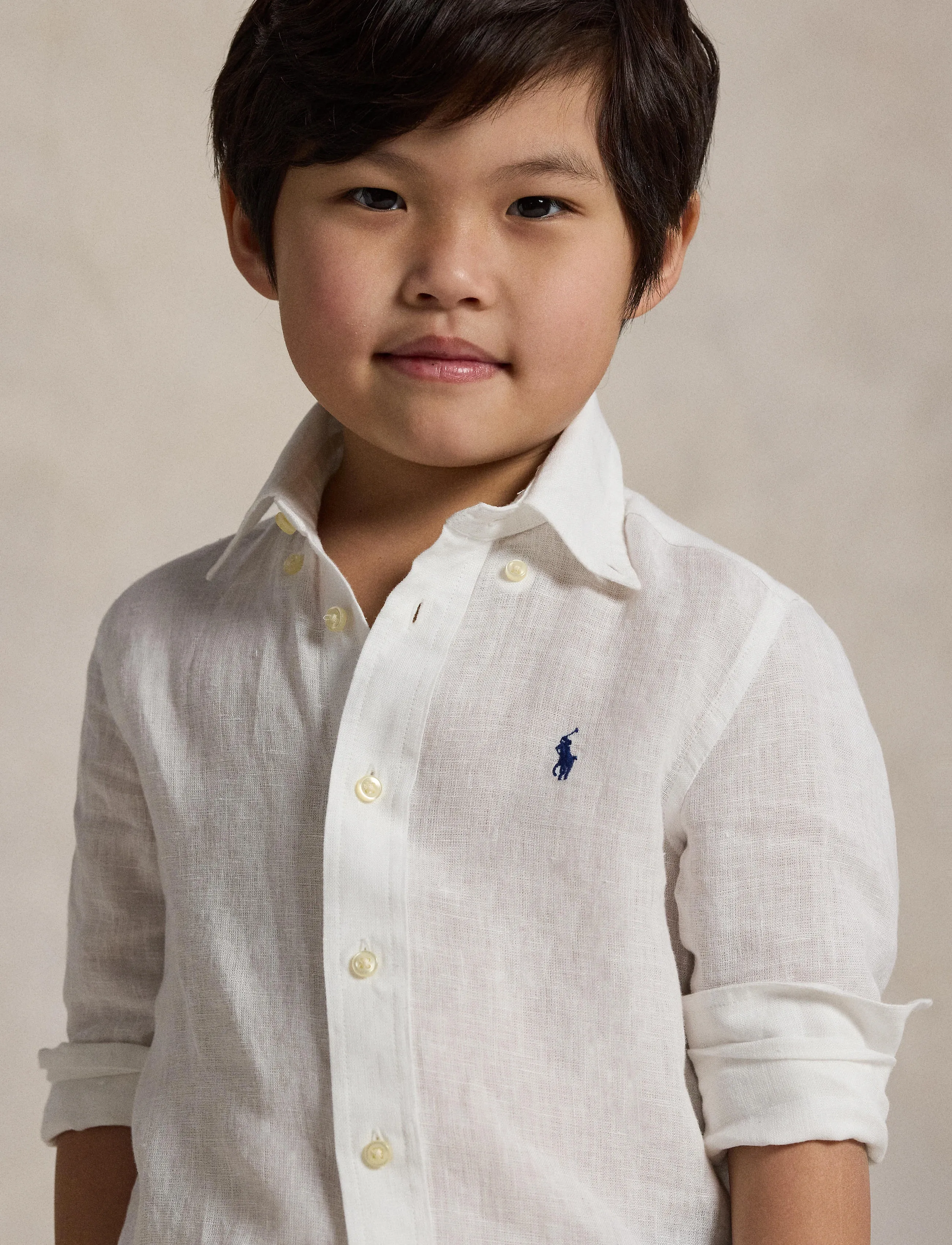 Ralph Lauren Kids Linen Shirt - Skyrtur - WHITE / white