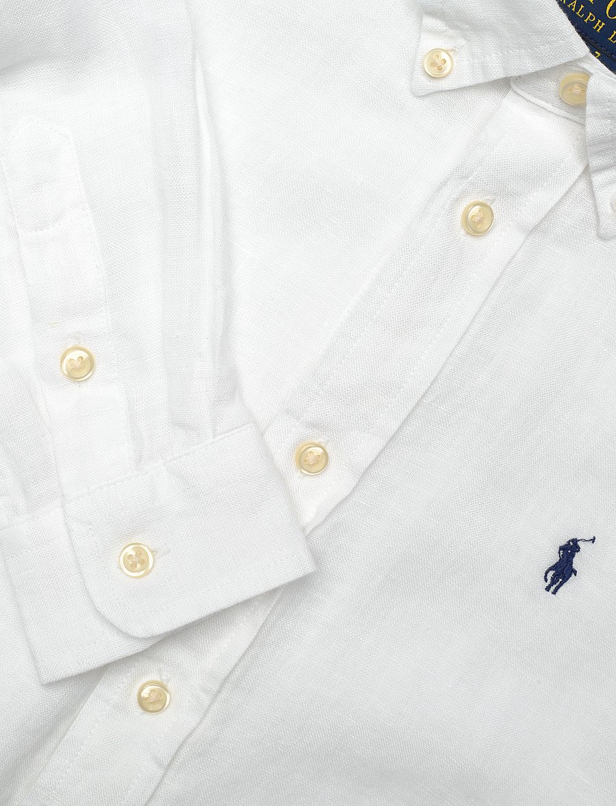 Ralph Lauren Kids - 17/1 PD LINEN V1-CLBDPPC-SI-SPS - chemises à manches longues - white - 4