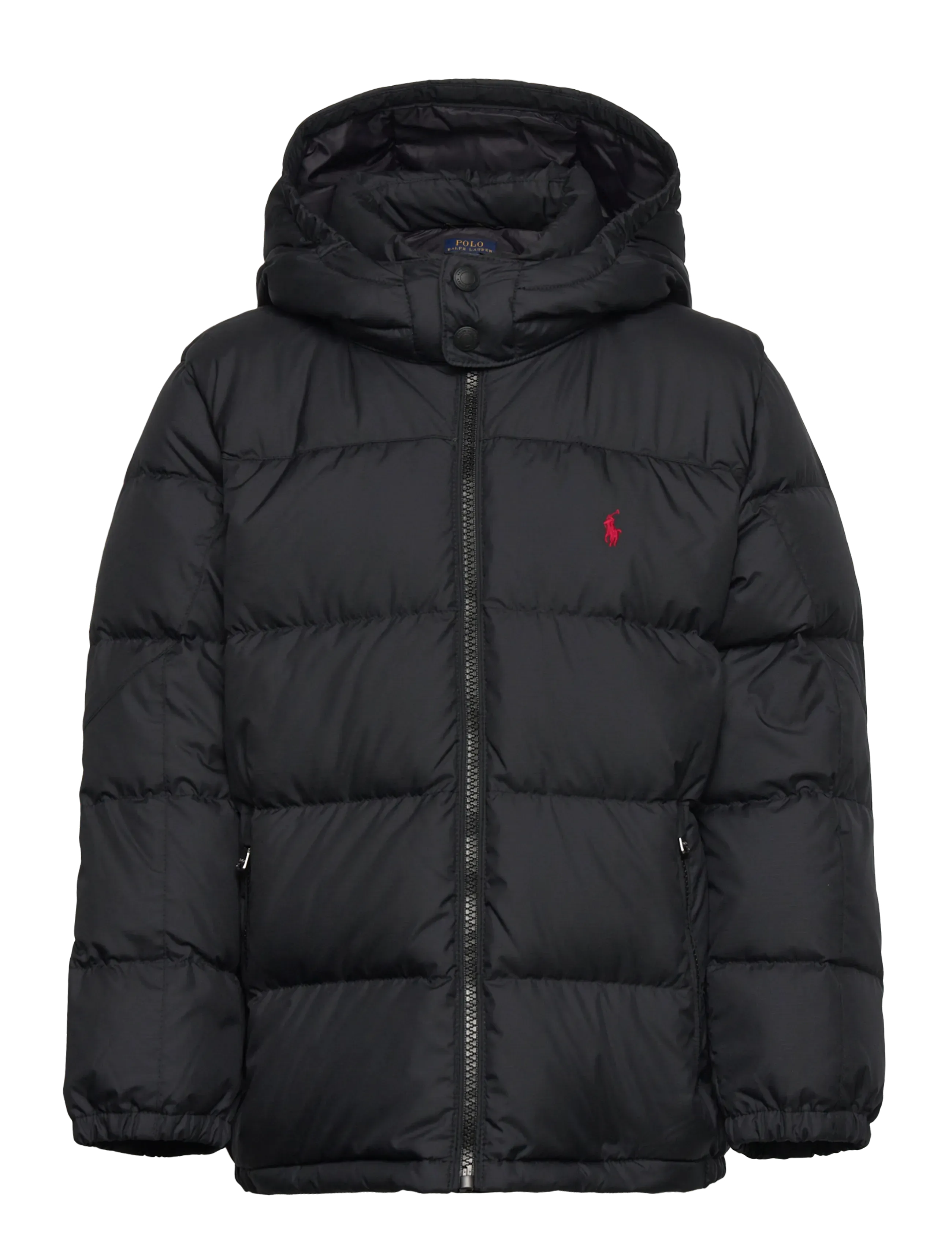 Ralph Lauren Kids Ripstop Down Hooded Jacket, 88-93, Jackets & Coats, Schwarz - Puffer Padded, Kinder