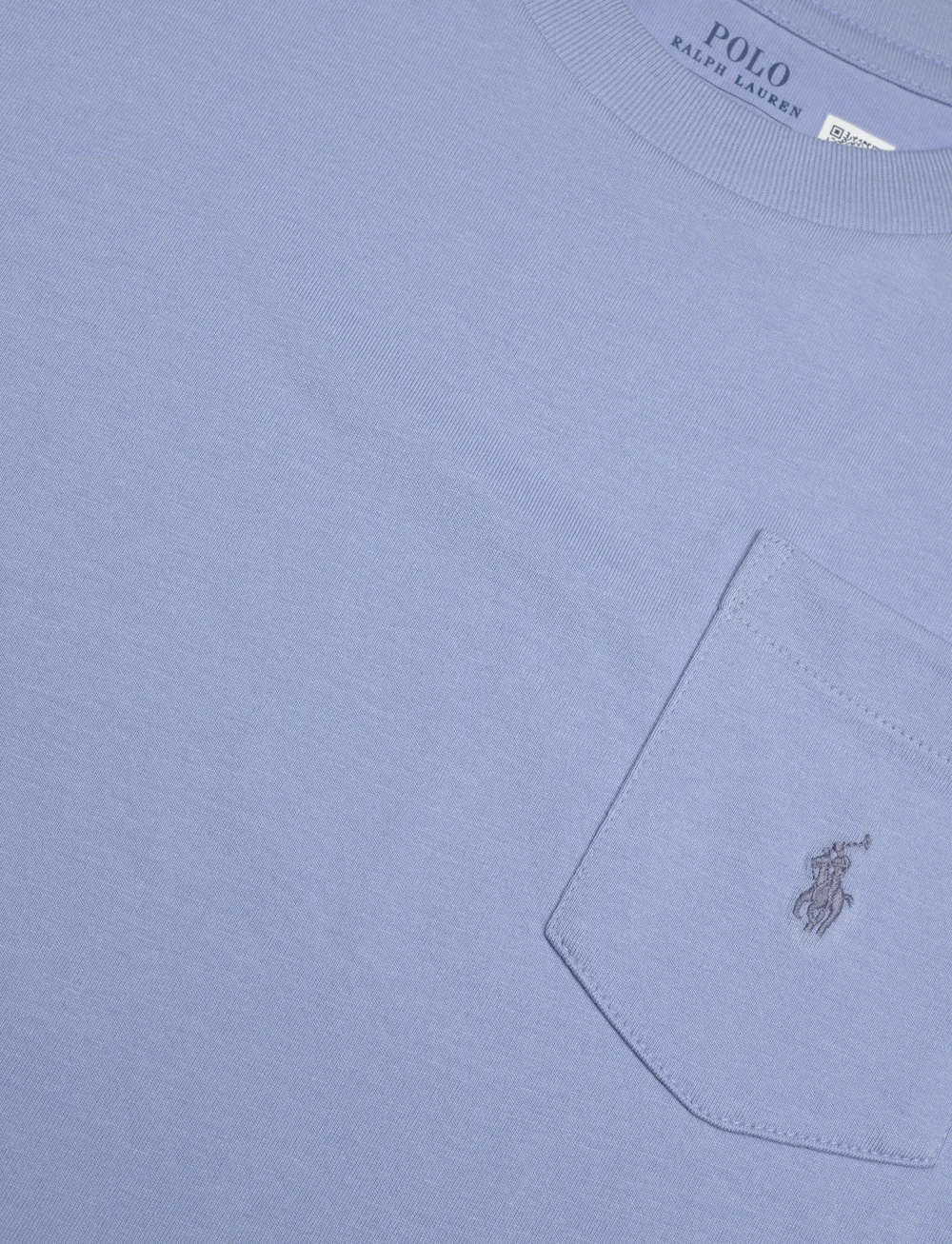 Ralph Lauren Kids - Cotton Jersey Pocket Tee - kortærmede t-shirts - chambray blue/c75 - 2