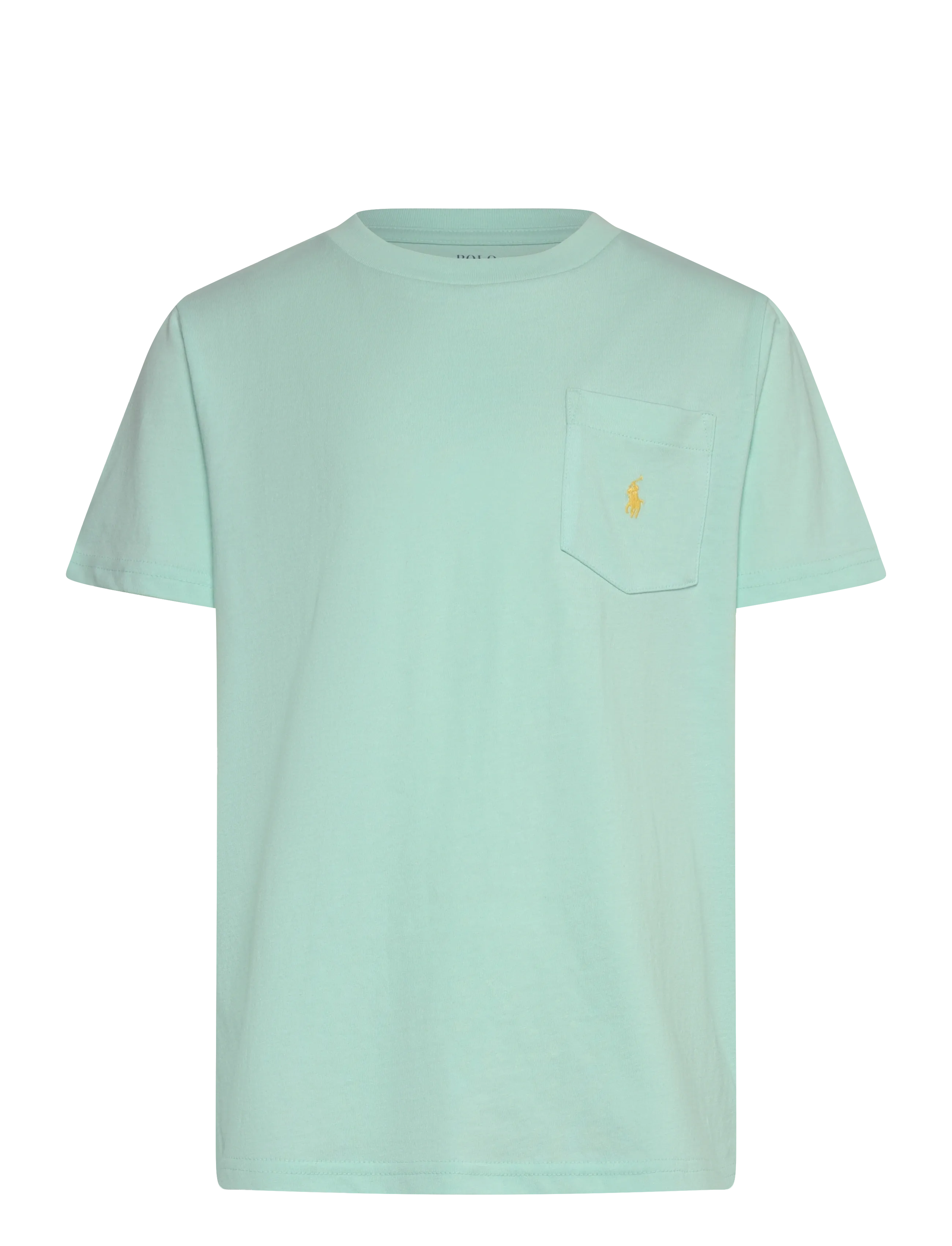 Ralph Lauren Kids Cotton Jersey Pocket Tee - Toppar & T-shirts - CRYSTAL BLUE / blue