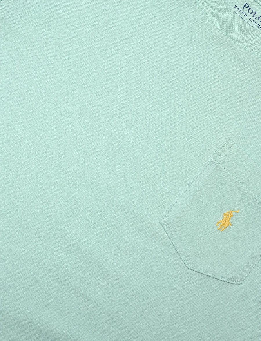 Ralph Lauren Kids - Cotton Jersey Pocket Tee - lühikeste varrukatega t-särgid - crystal blue - 2