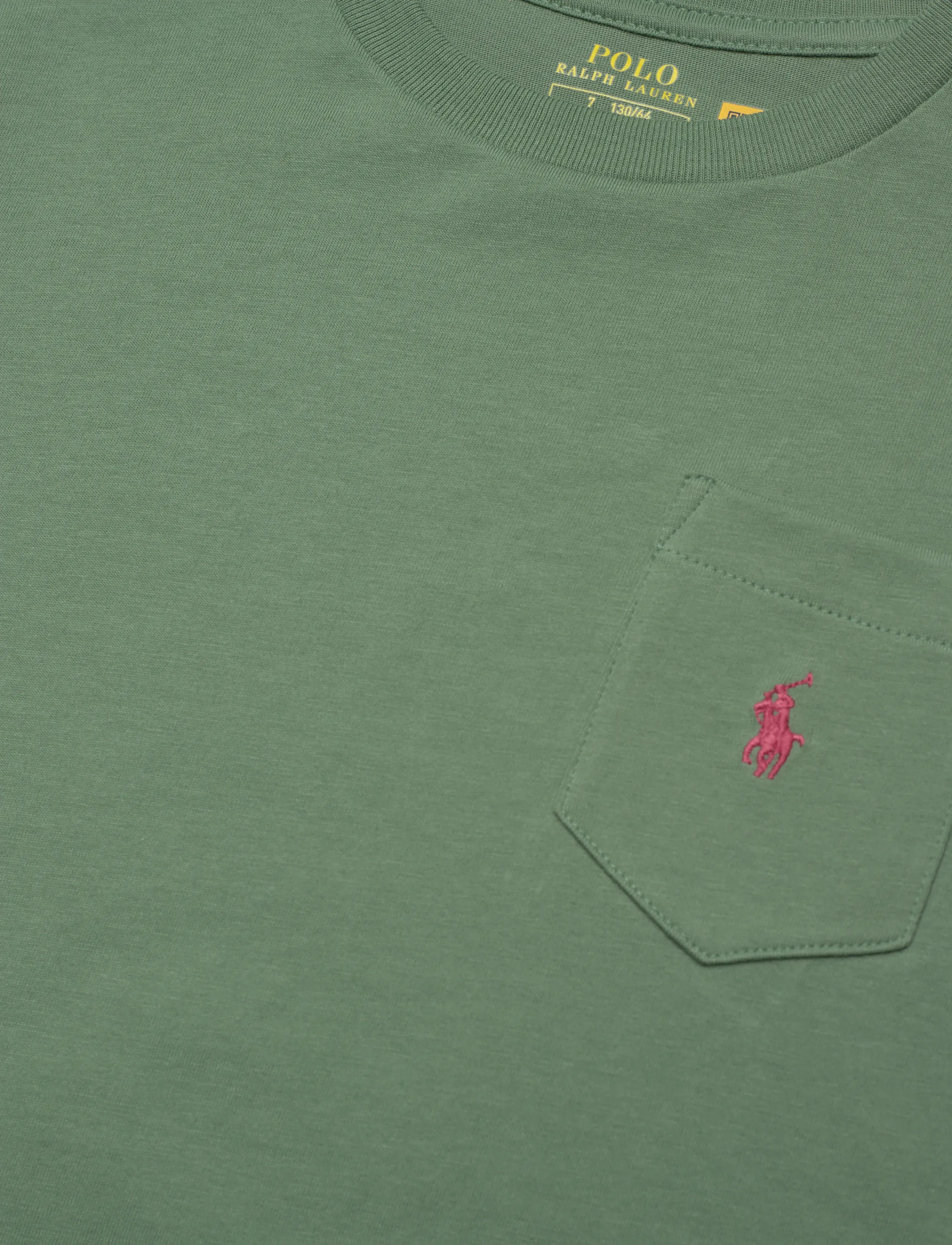 Ralph Lauren Kids - Cotton Jersey Pocket Tee - t-shirts à manches courtes - fatigue - 2