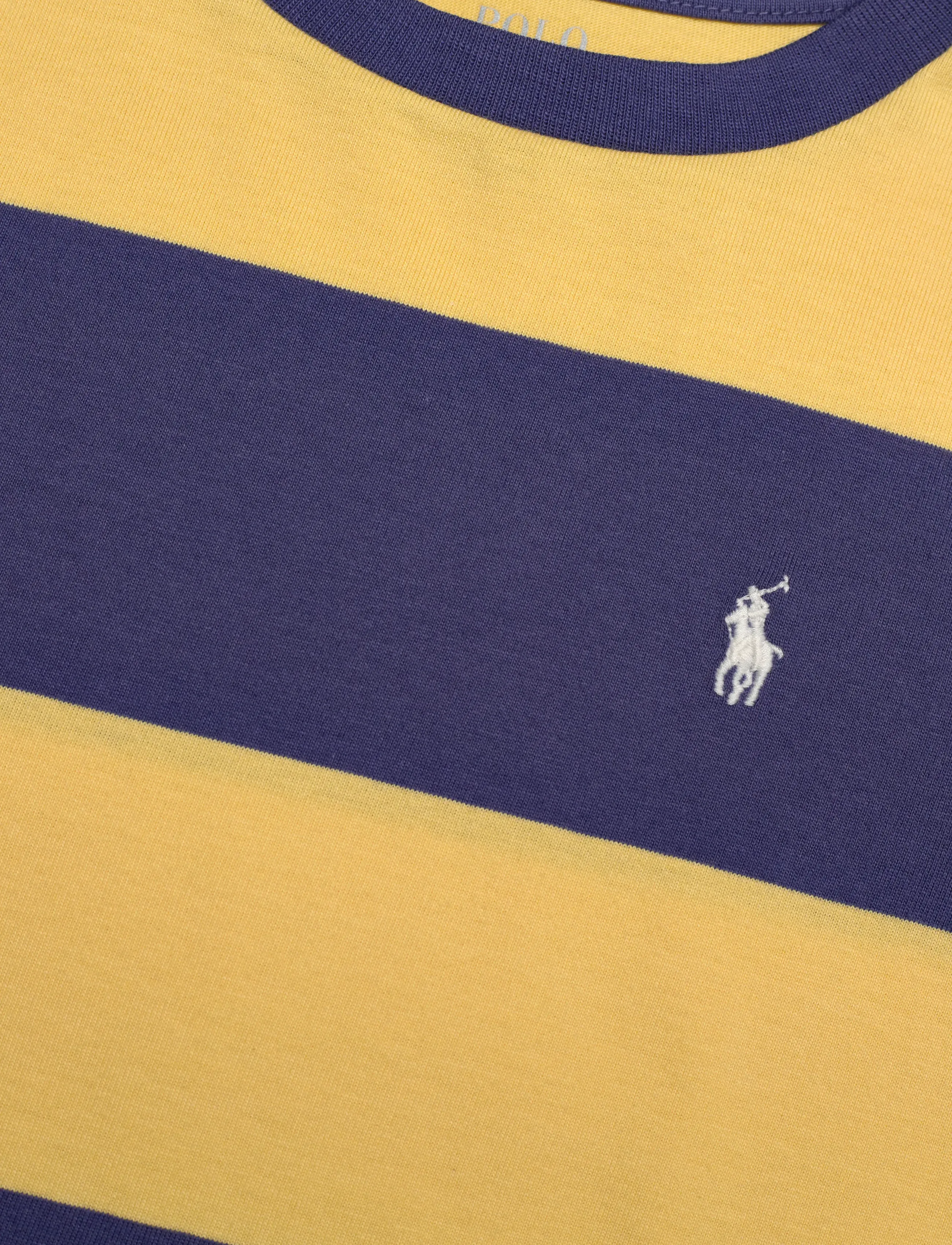 Ralph Lauren Kids - Striped Cotton Jersey Tee - campus yellow/cla - 2